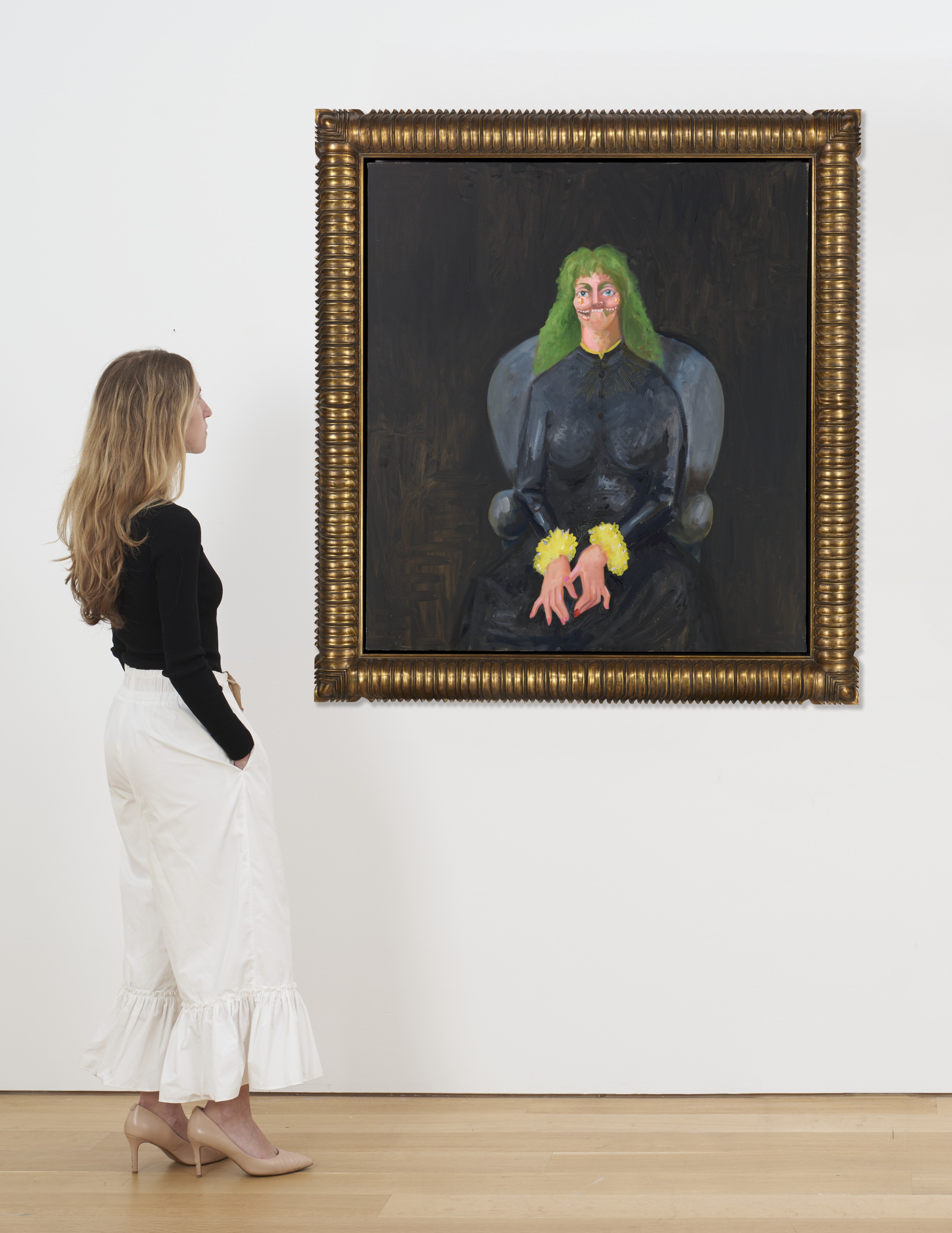George Condo — Девушка с зелеными волосами, изображение 3
