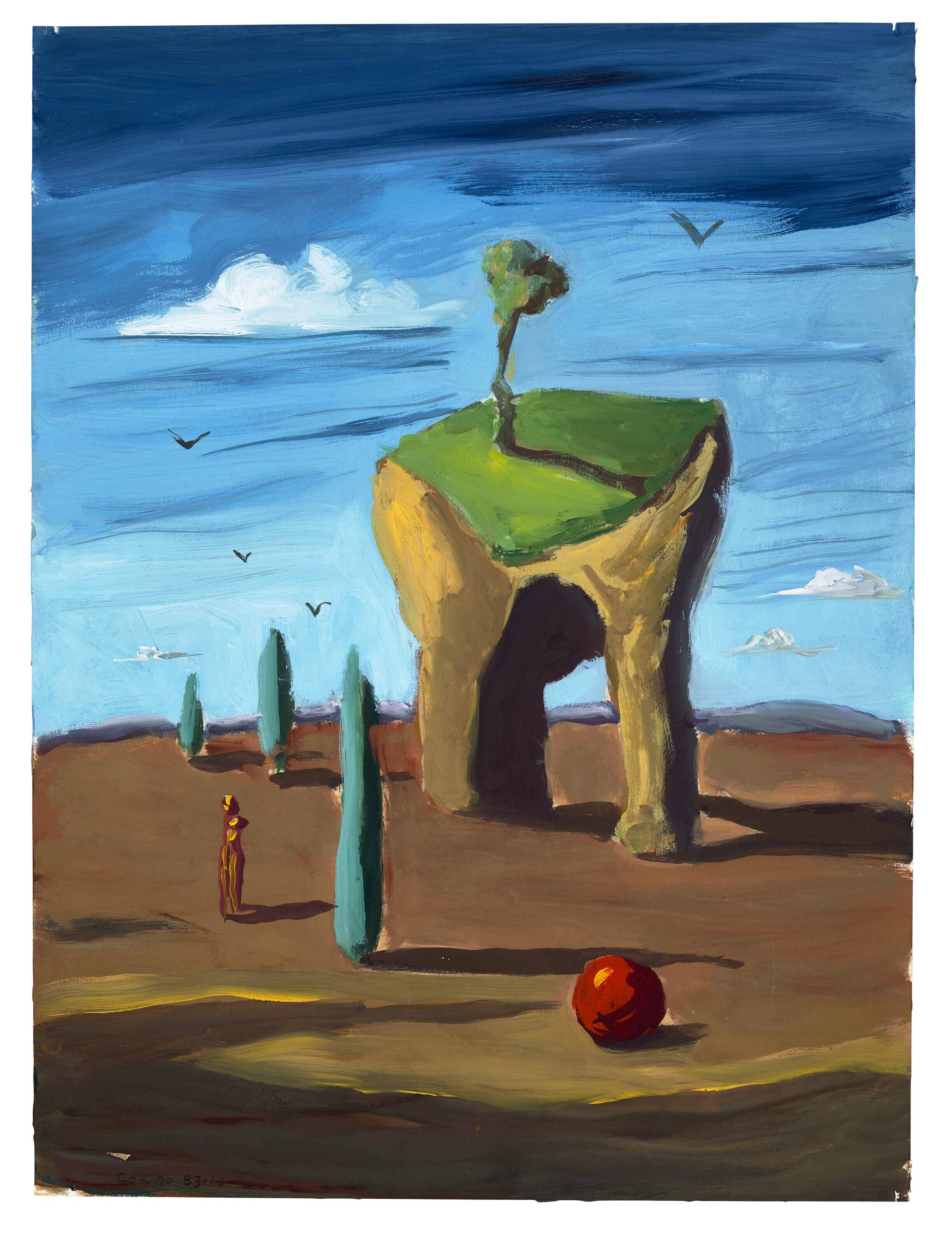 George Condo — Человеческий ландшафт и ловушка для мыслей [Две работы], изображение 2