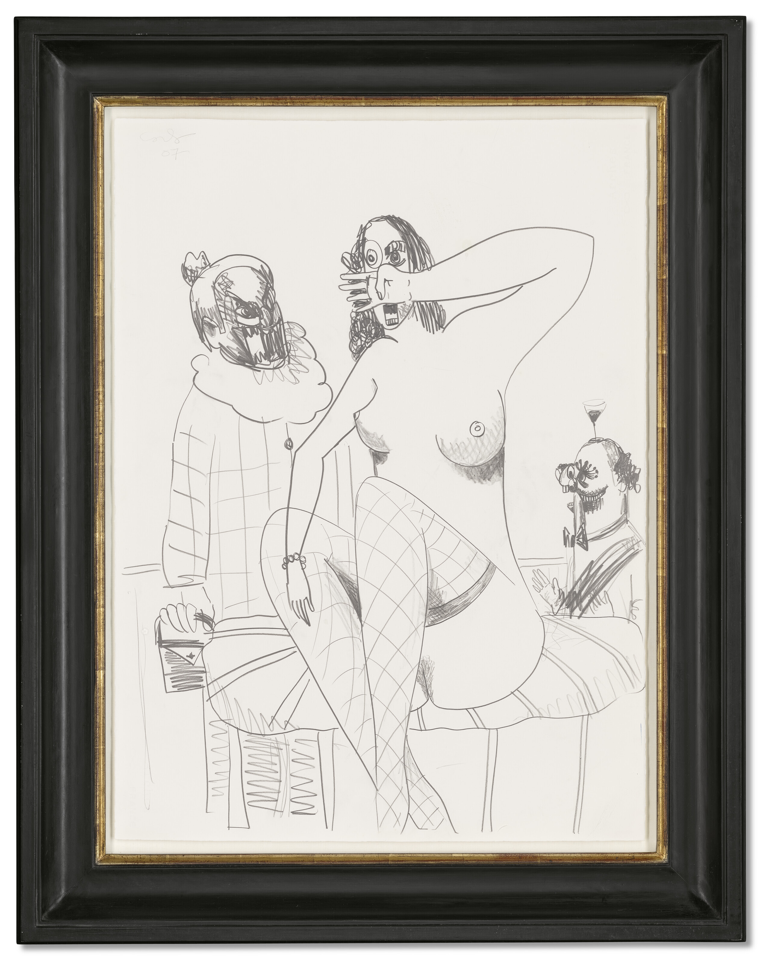 George Condo — Пожилая леди в обнаженном виде, изображение 2