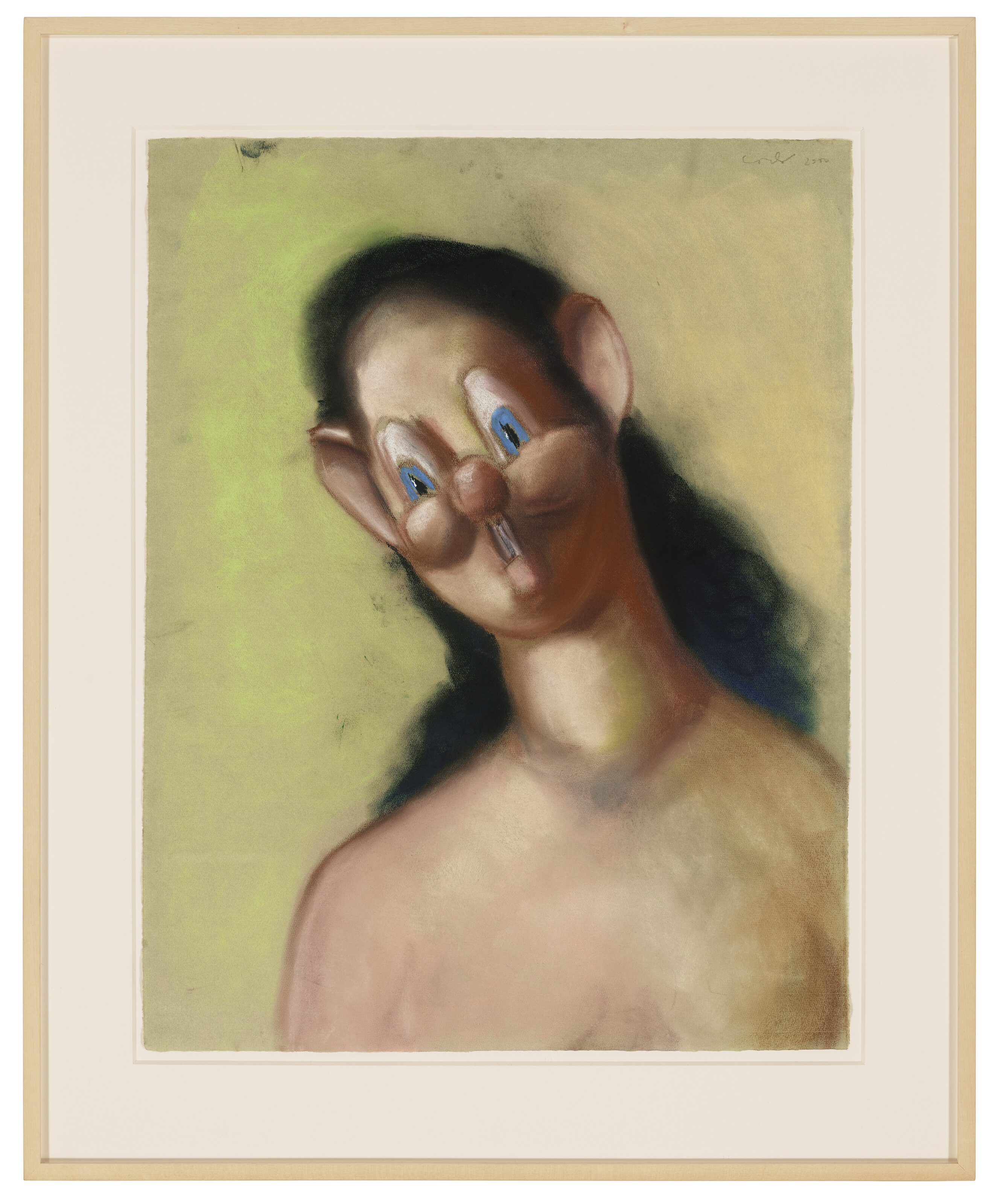 George Condo — Портрет на желтом фоне, изображение 2