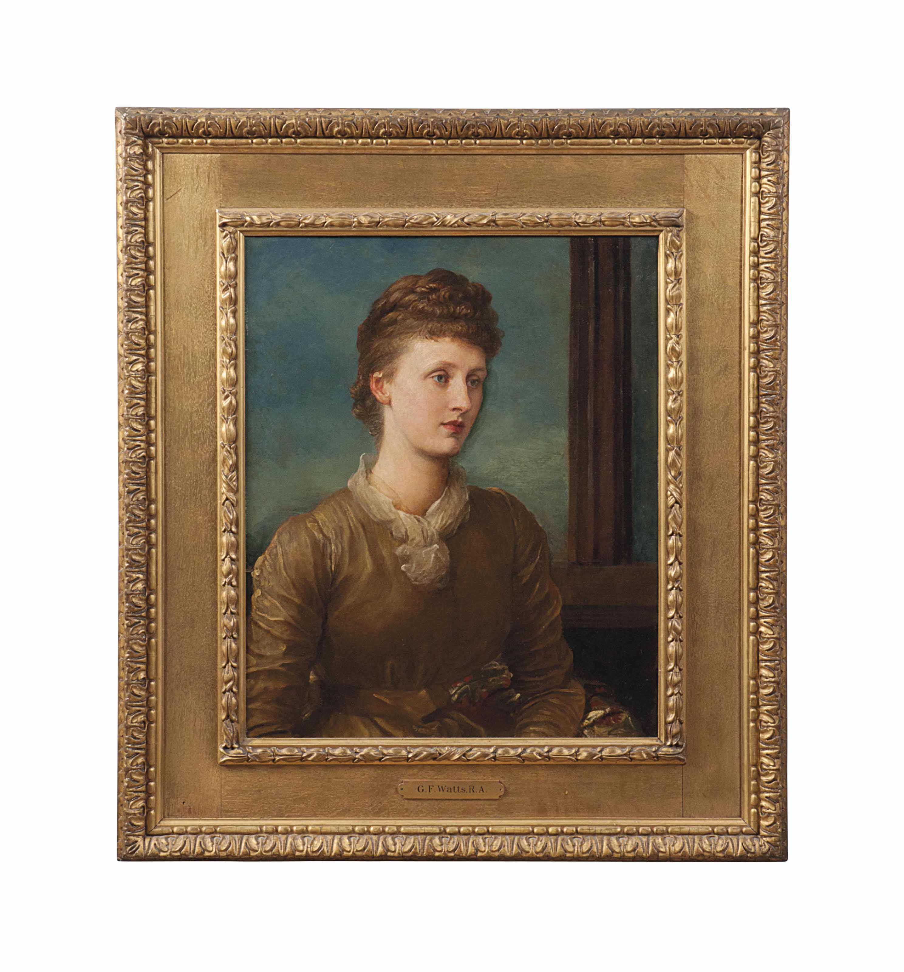 George Frederic Watts — Портрет миссис Эндрю Хиченс (1853-1931), урожденной Мэри Эмили Мэй Принсеп, впоследствии леди Теннисон