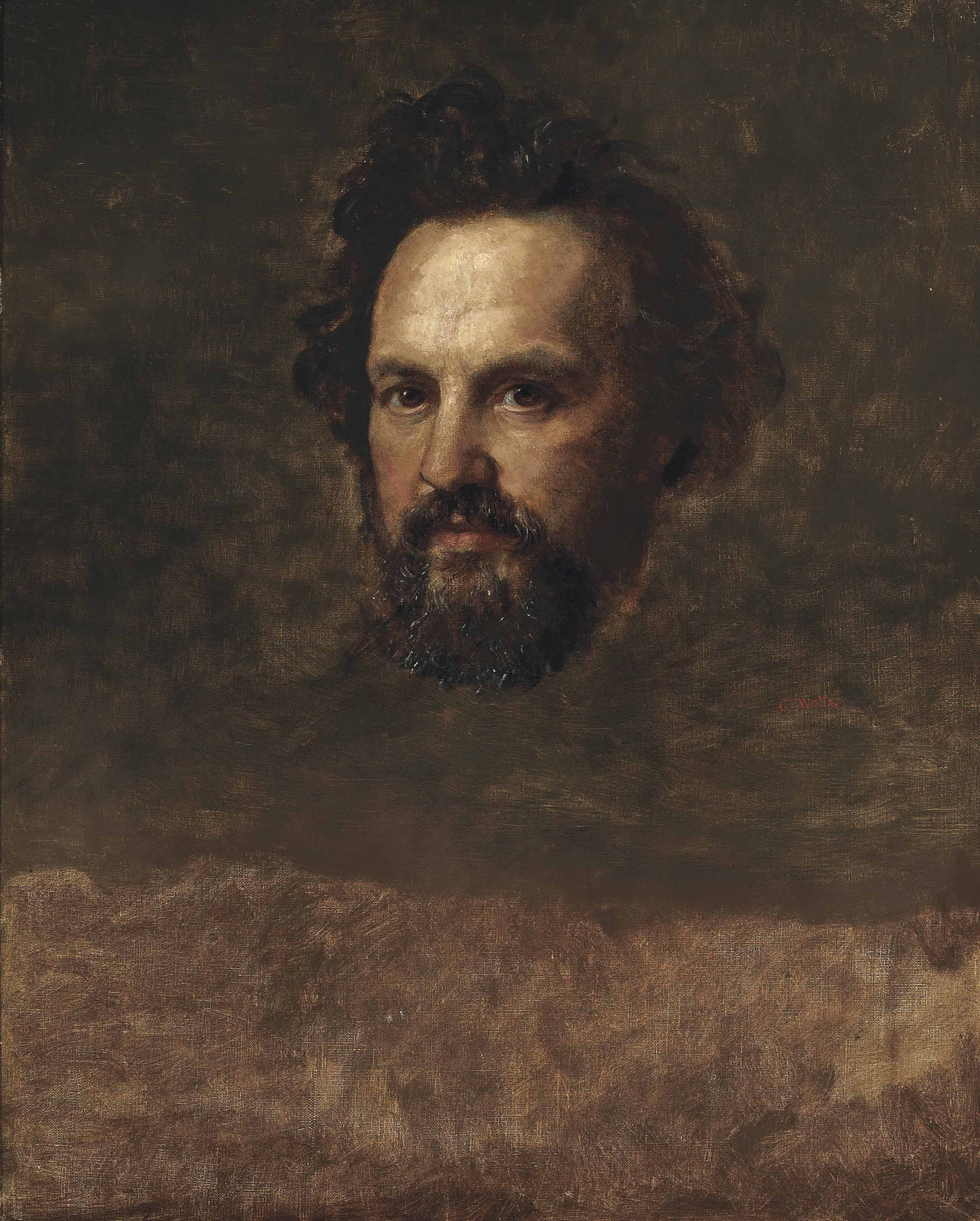 George Frederic Watts — Этюд к портрету Франса Корнелиса Дондерса (1818-1889)