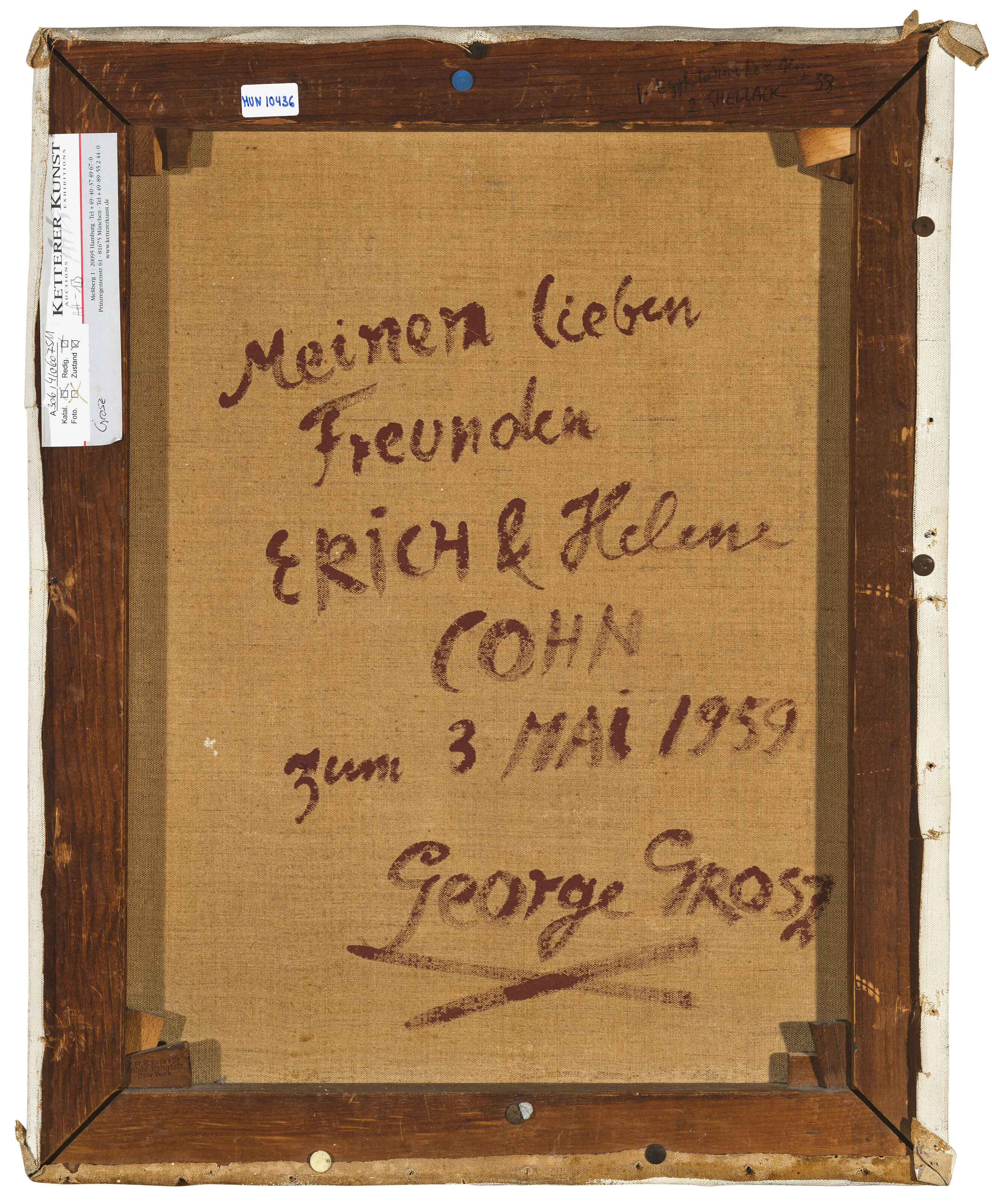 George Grosz — Автопортрет кистью, изображение 2