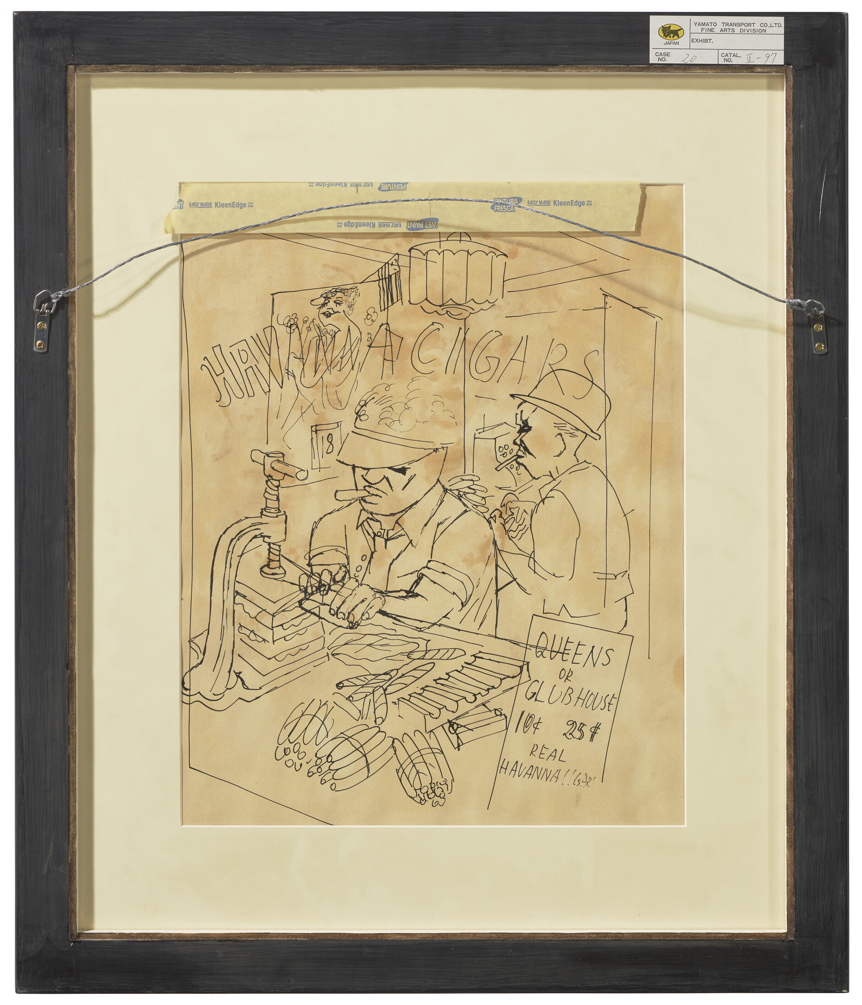 George Grosz — Бродвей (прямая сторона); Гаванские сигары (обратная сторона), изображение 4