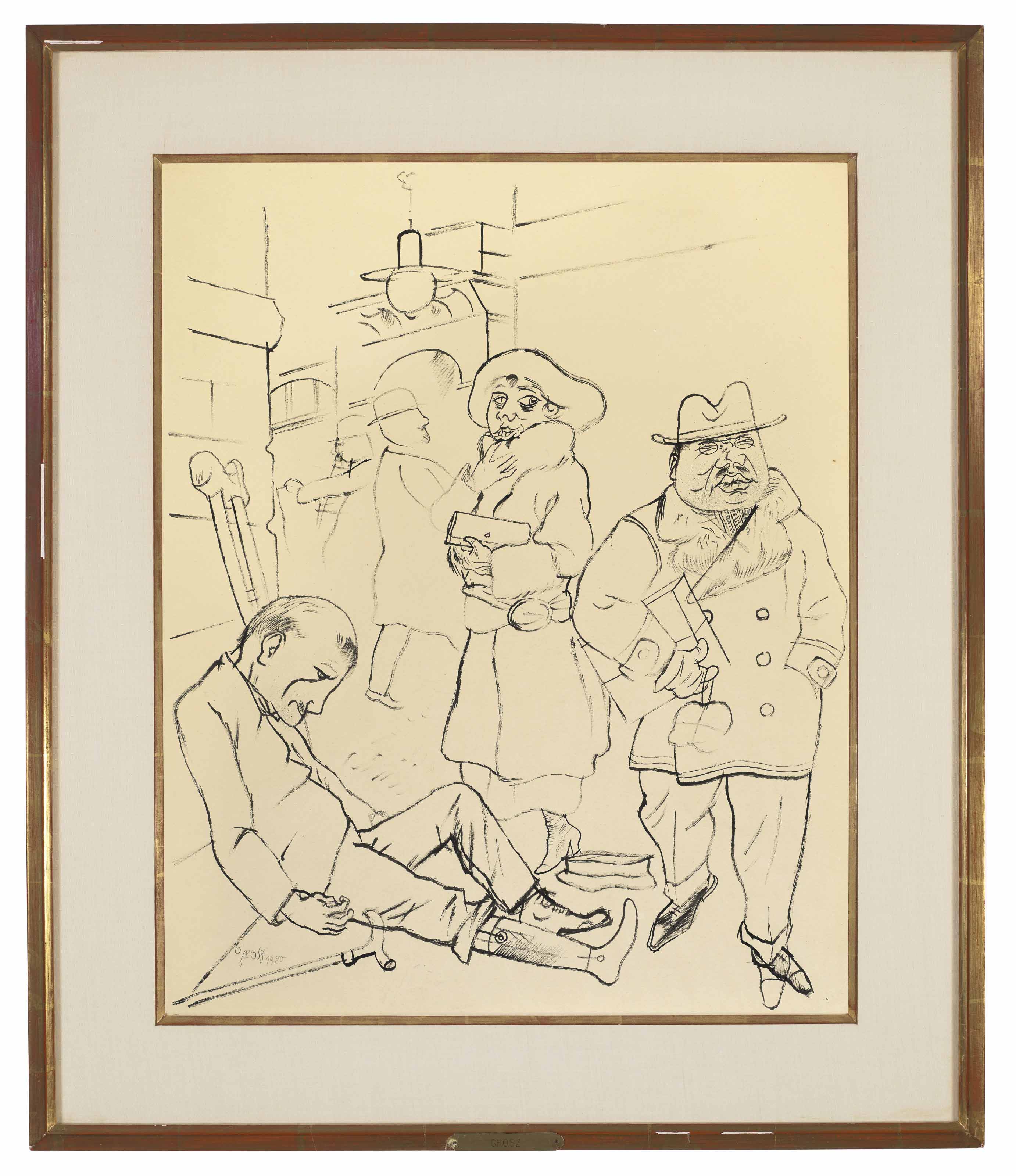 George Grosz — Ворсихт, Нихт Столперн, изображение 2