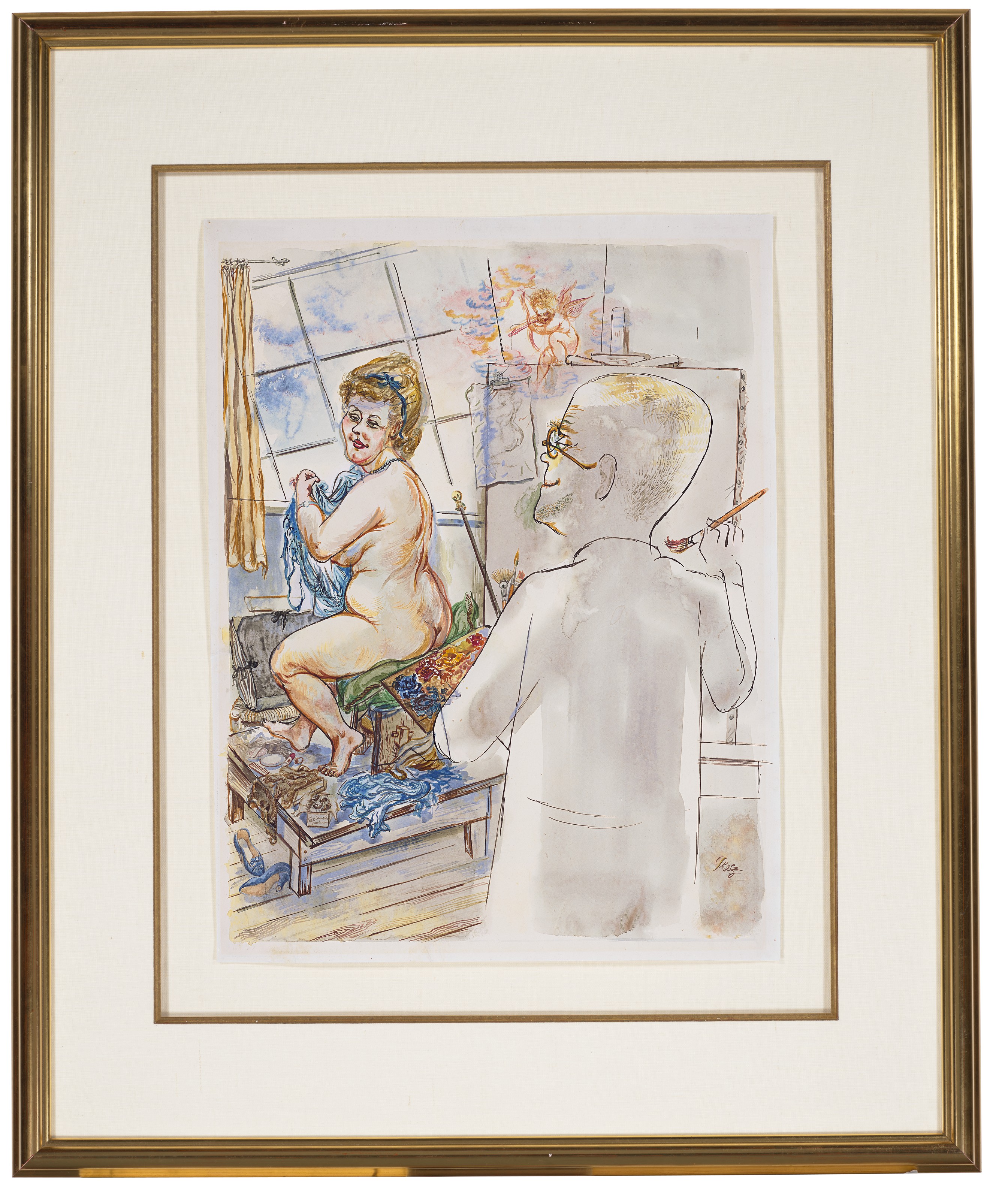 George Grosz — Художник и модель, изображение 2