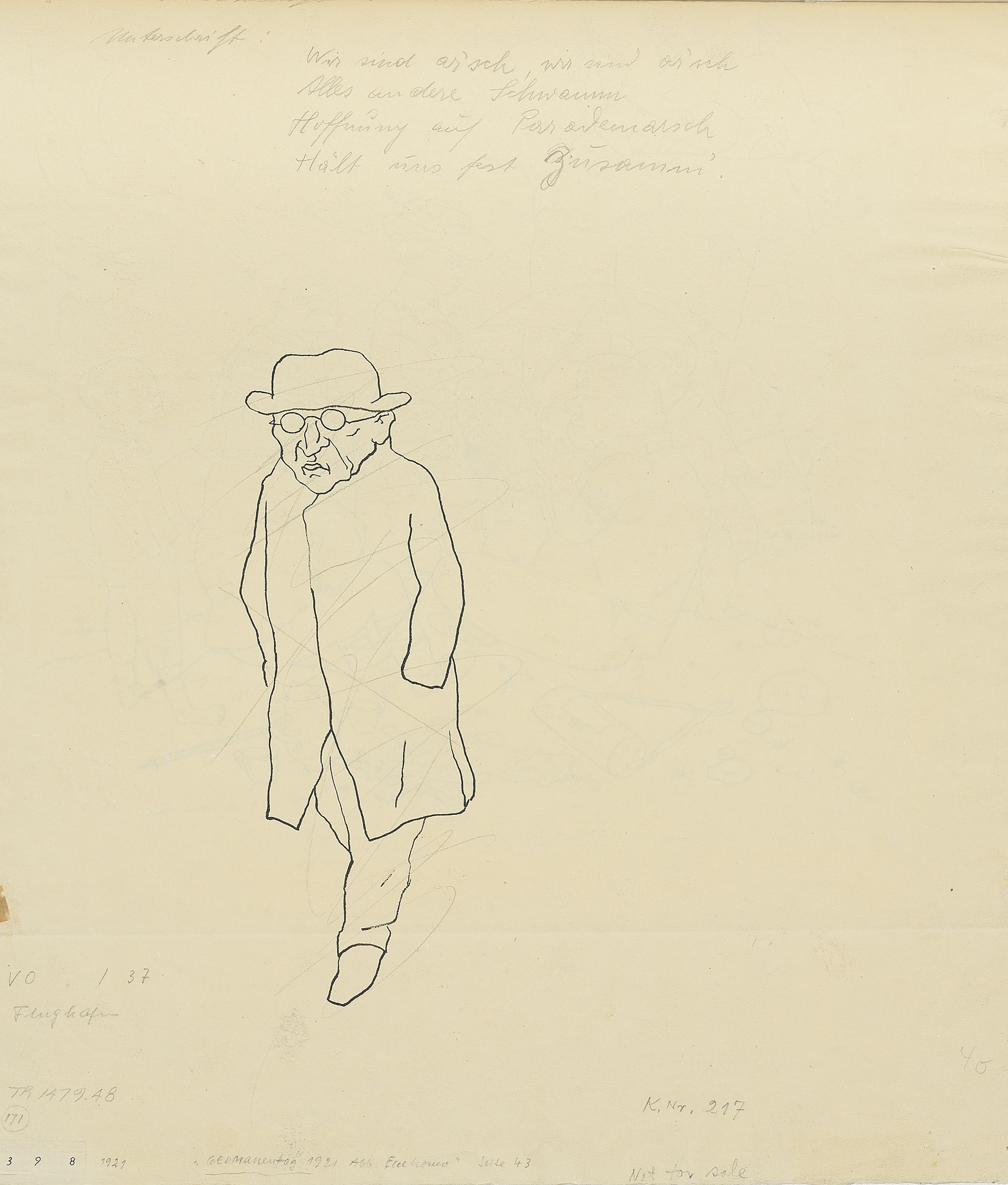 George Grosz — Немецкий флаг (справа); Без названия (сзади), изображение 2