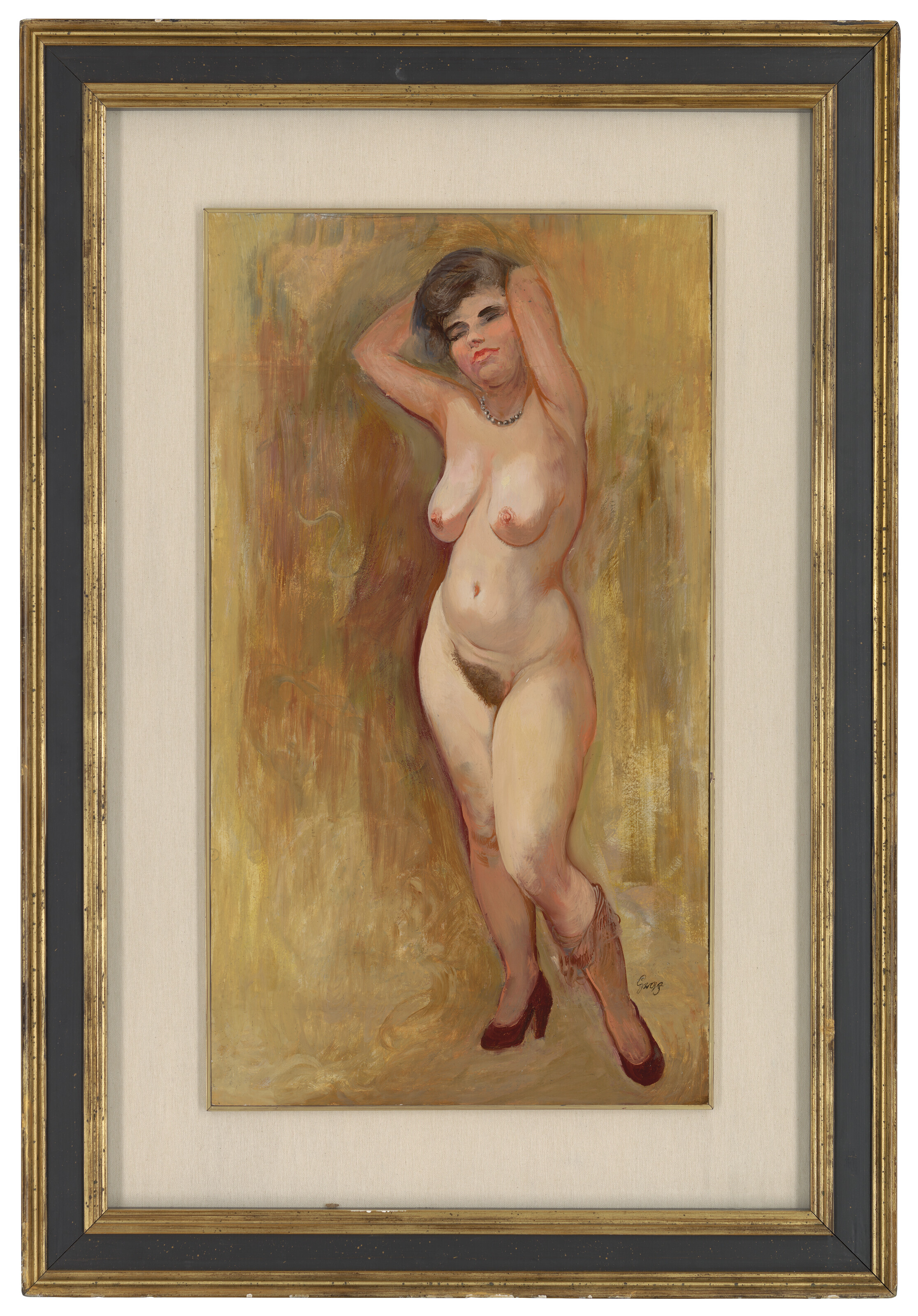 George Grosz — Стоящая Обнаженная Женщина, изображение 4