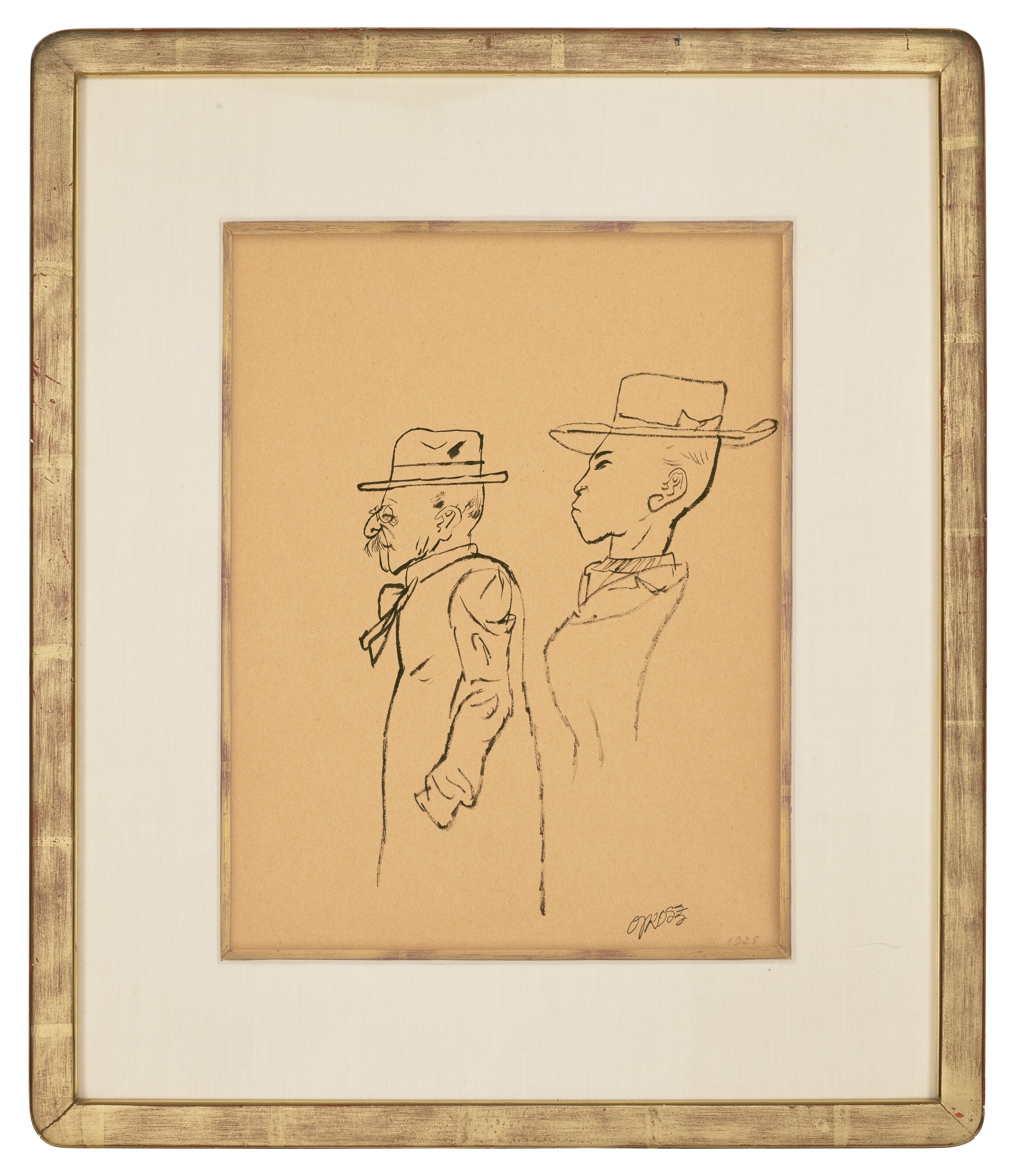 George Grosz — Прохожий, Париж (справа); жандарм (сзади), изображение 3