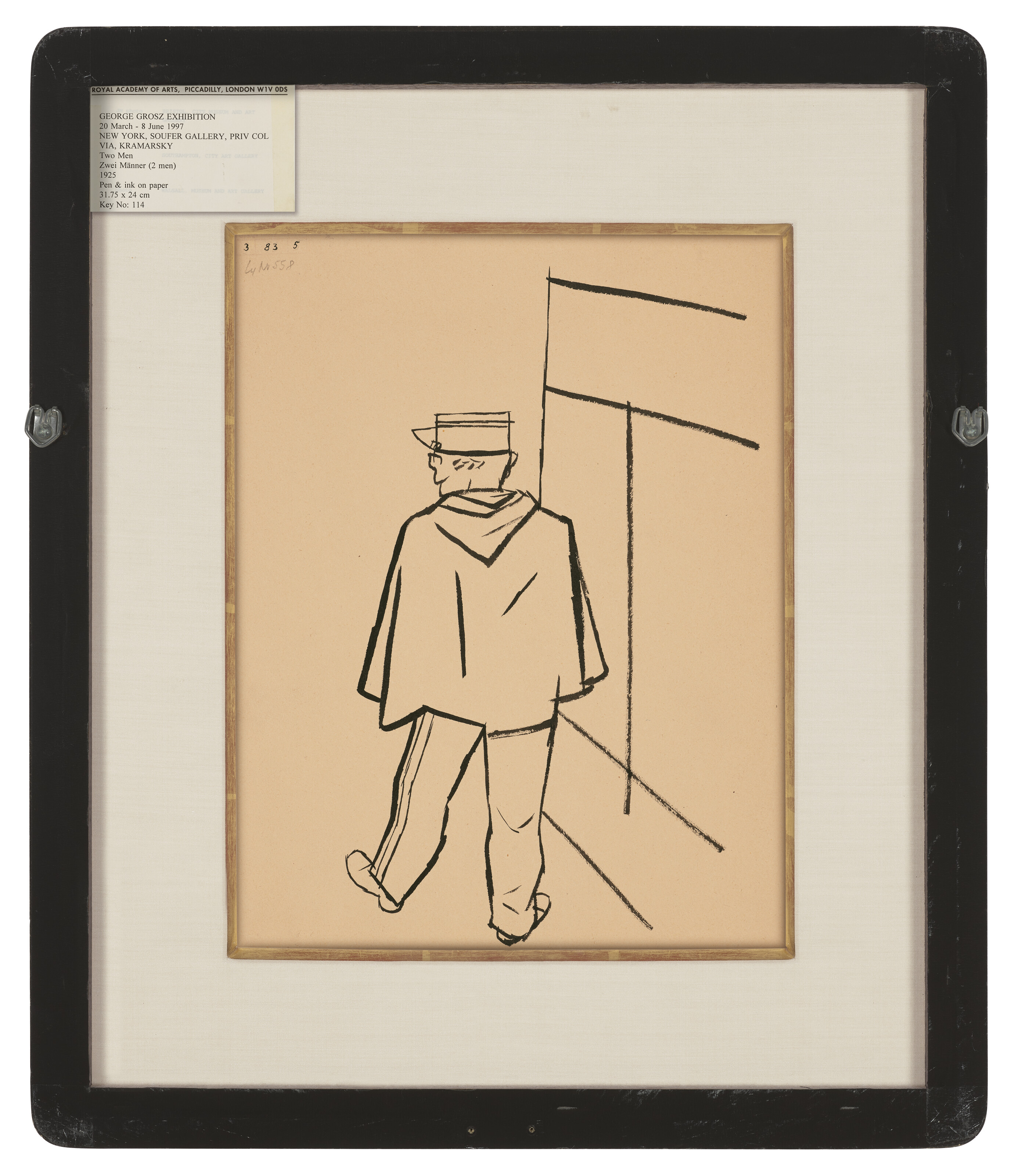 George Grosz — Прохожий, Париж (справа); жандарм (сзади), изображение 4