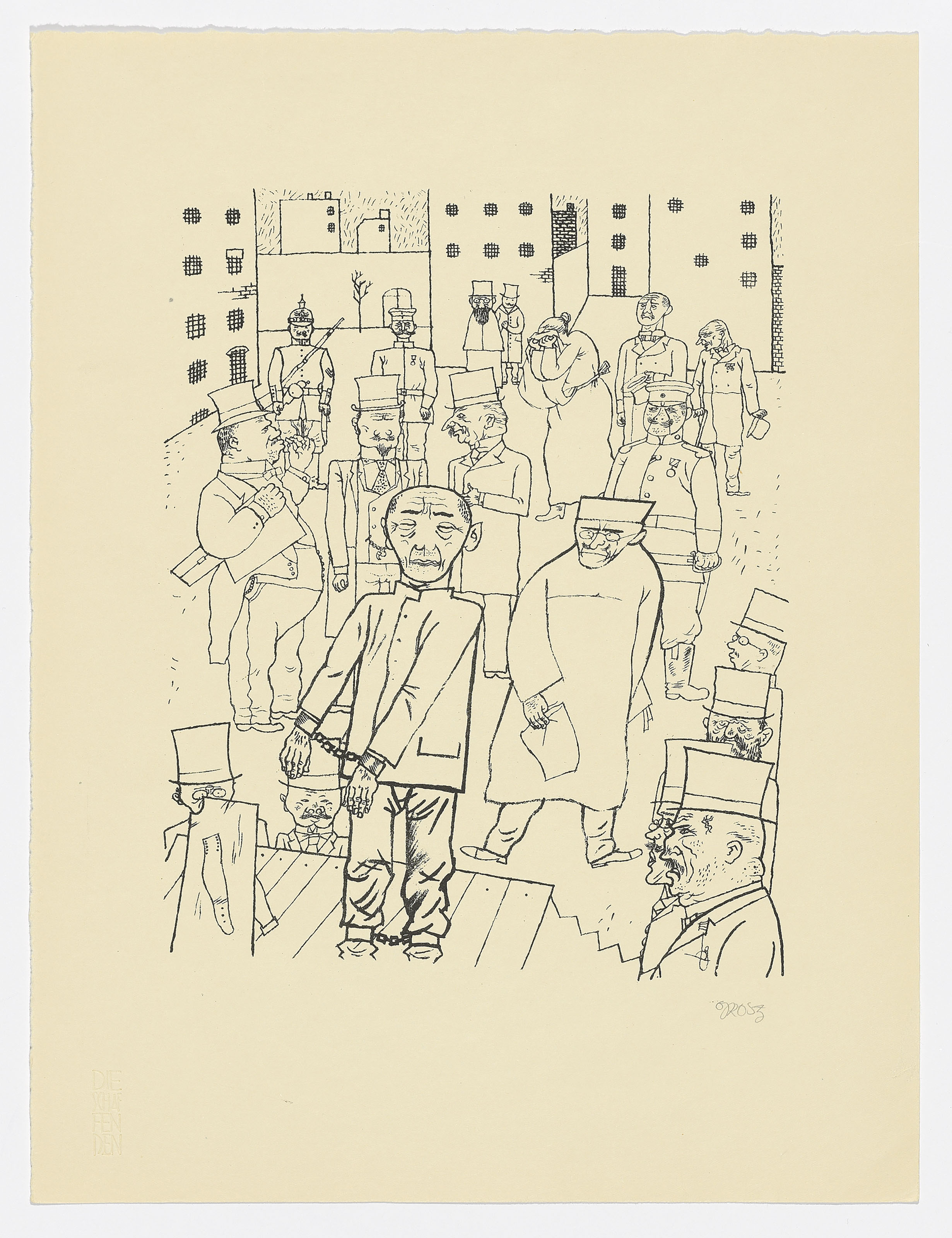 George Grosz — Общее мнение о мужчинах и о том, как они относятся друг к другу.