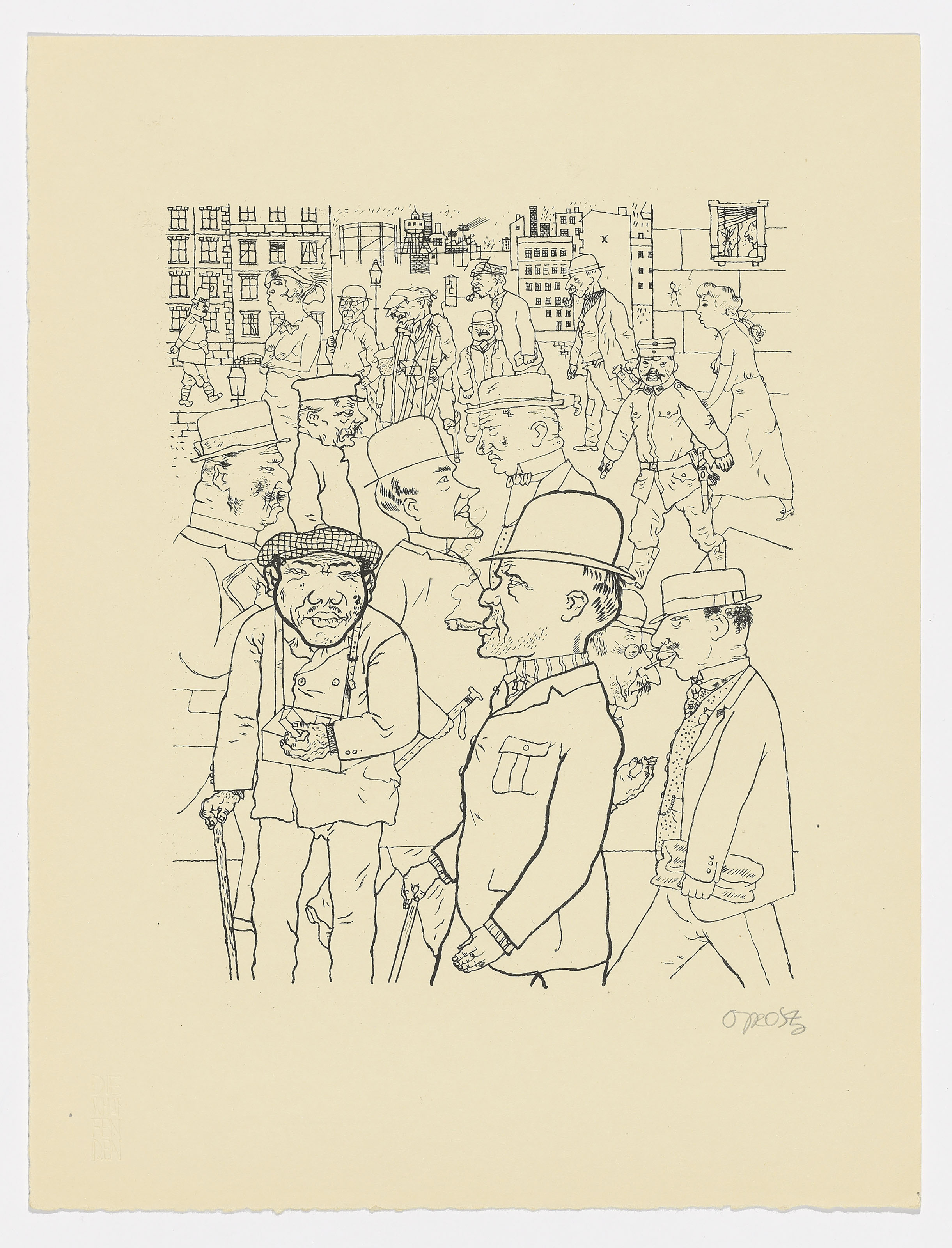George Grosz — Общее мнение о мужчинах и о том, как они относятся друг к другу., изображение 2