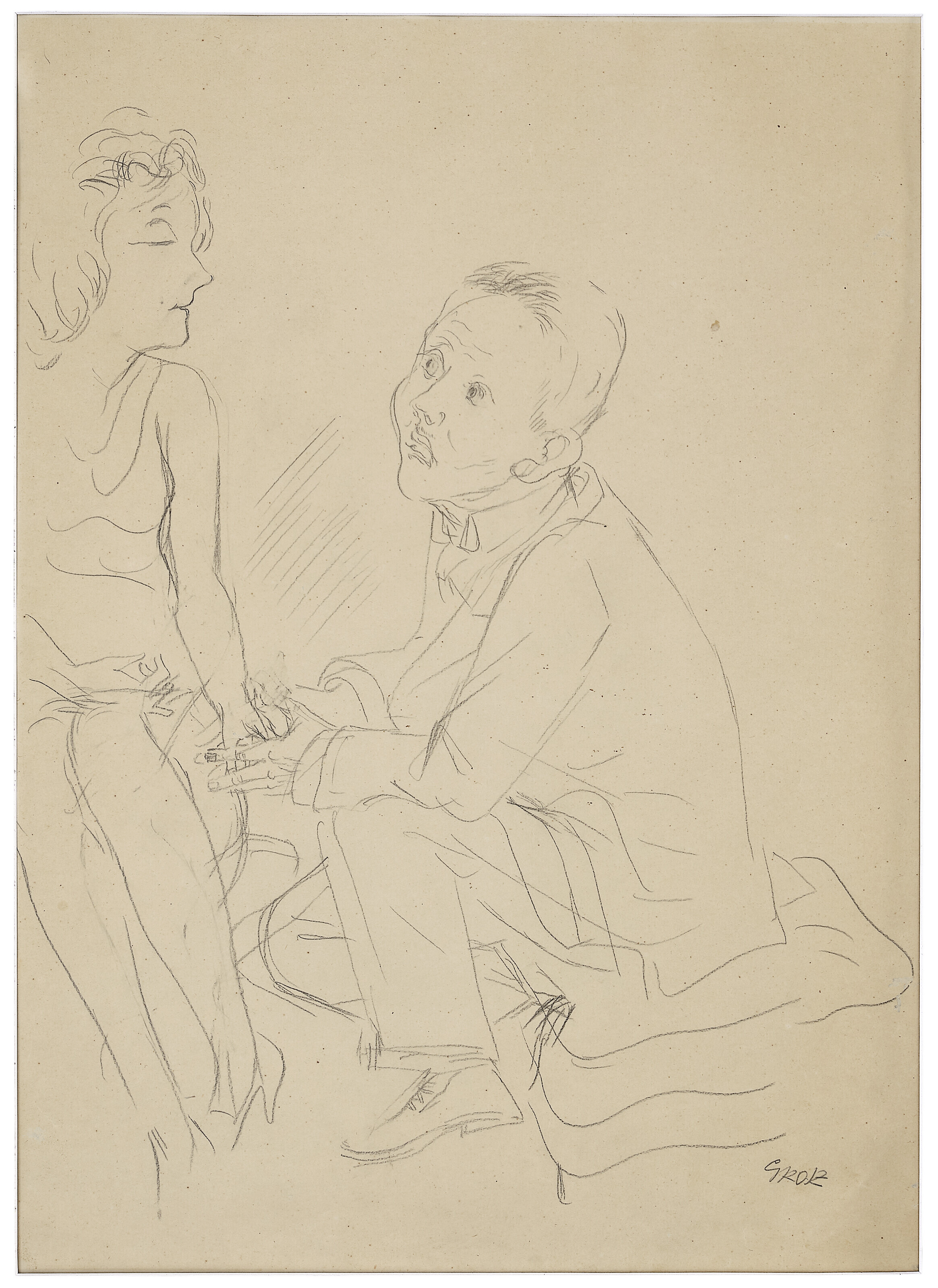 George Grosz — Либеспаар
