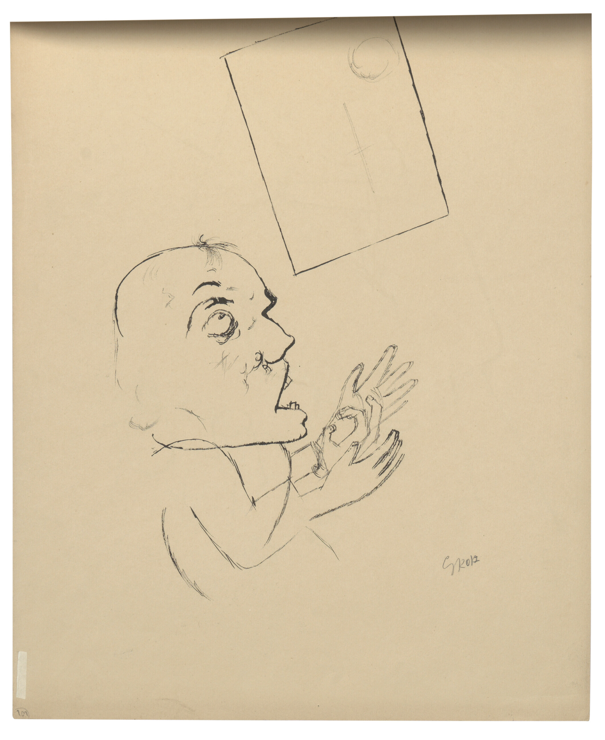 George Grosz — Прямая линия (справа); Линия смерти ( сзади ), изображение 2