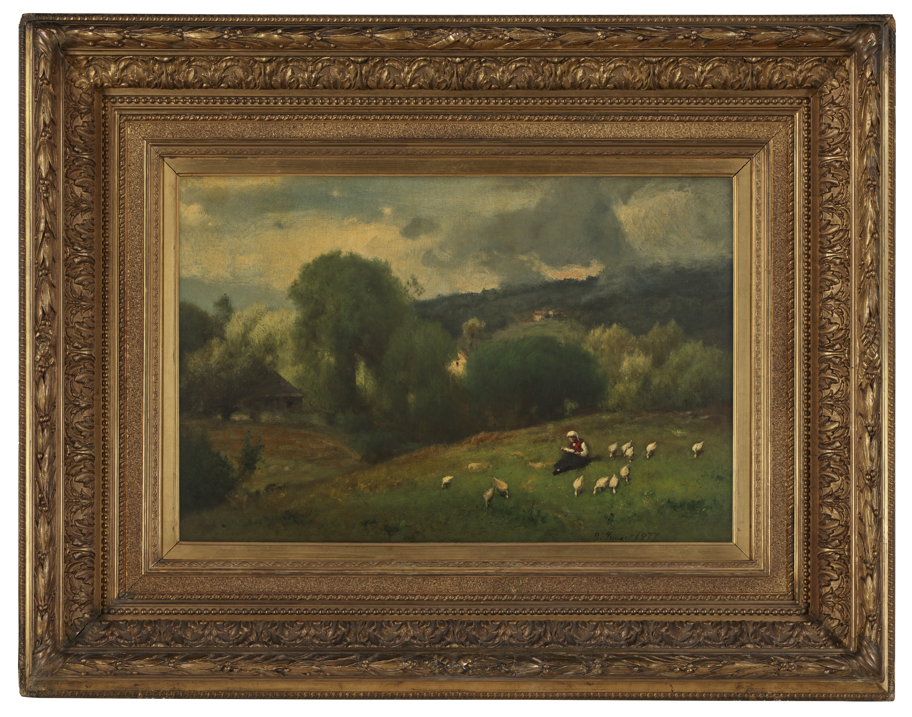 George Inness — Недалеко от Ирвингтона, штат Нью-Йорк., изображение 2