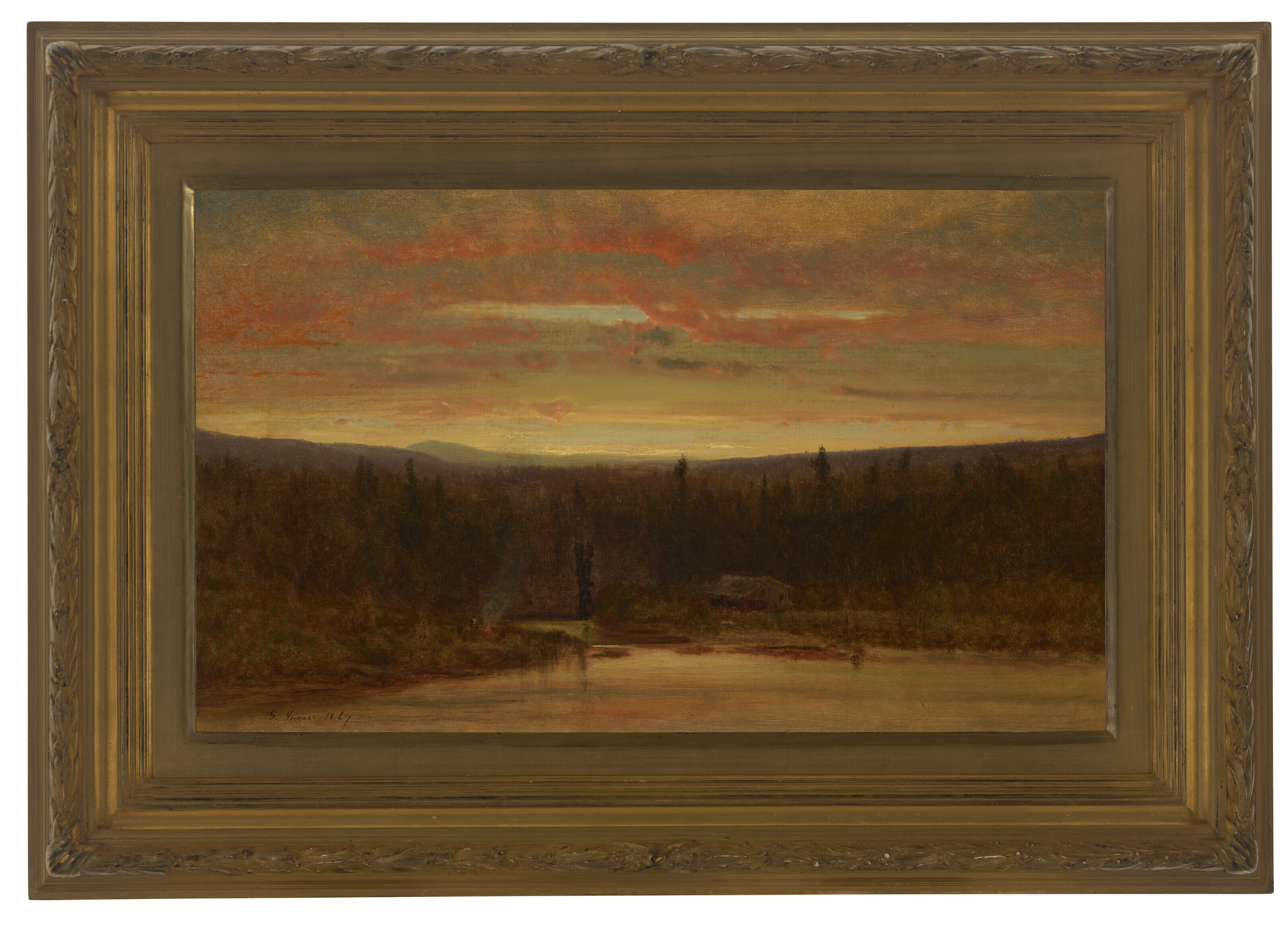 George Inness — Костер на закате, изображение 2