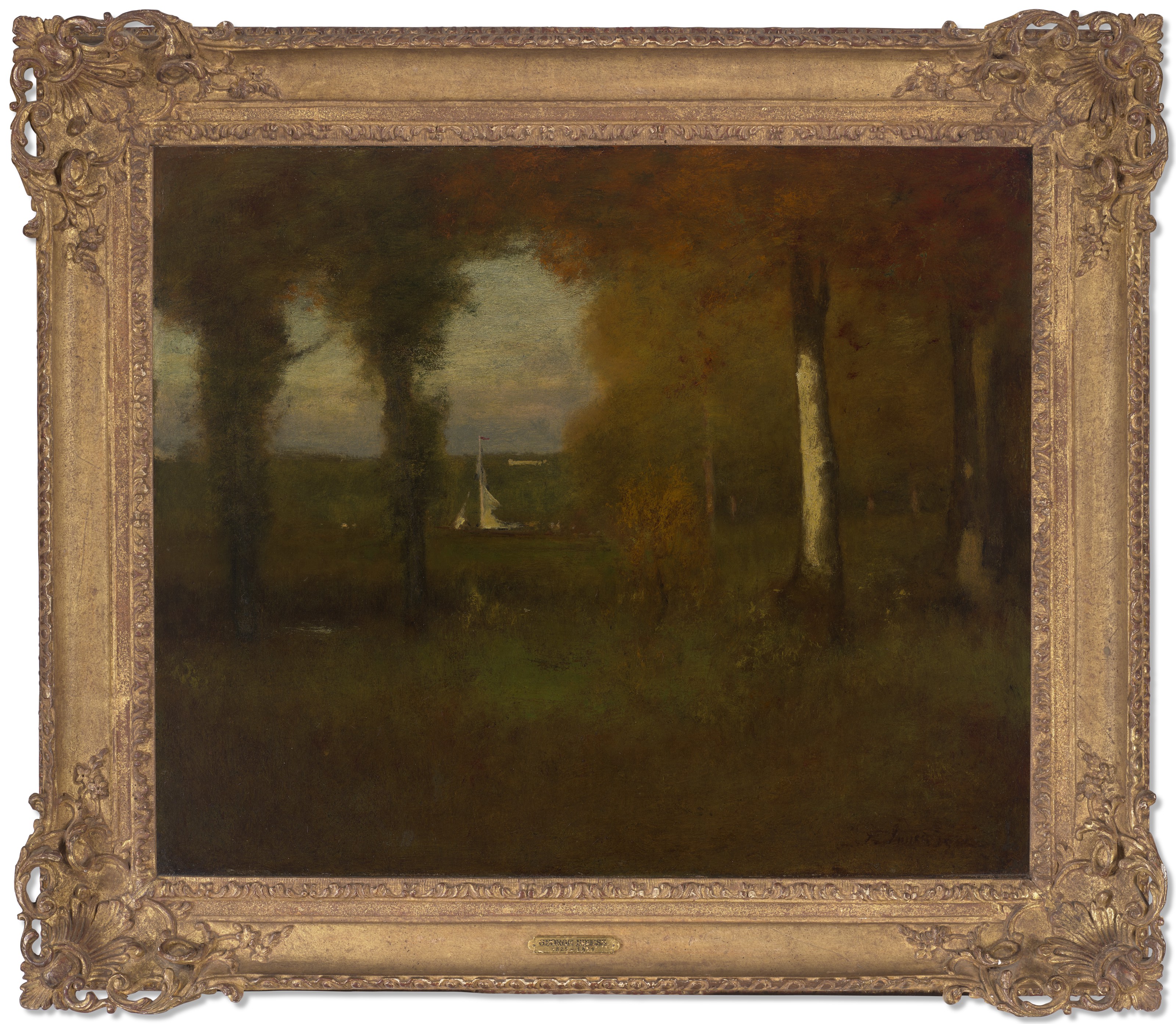 George Inness — Вид на Гудзон, недалеко от Тэрритауна, изображение 2