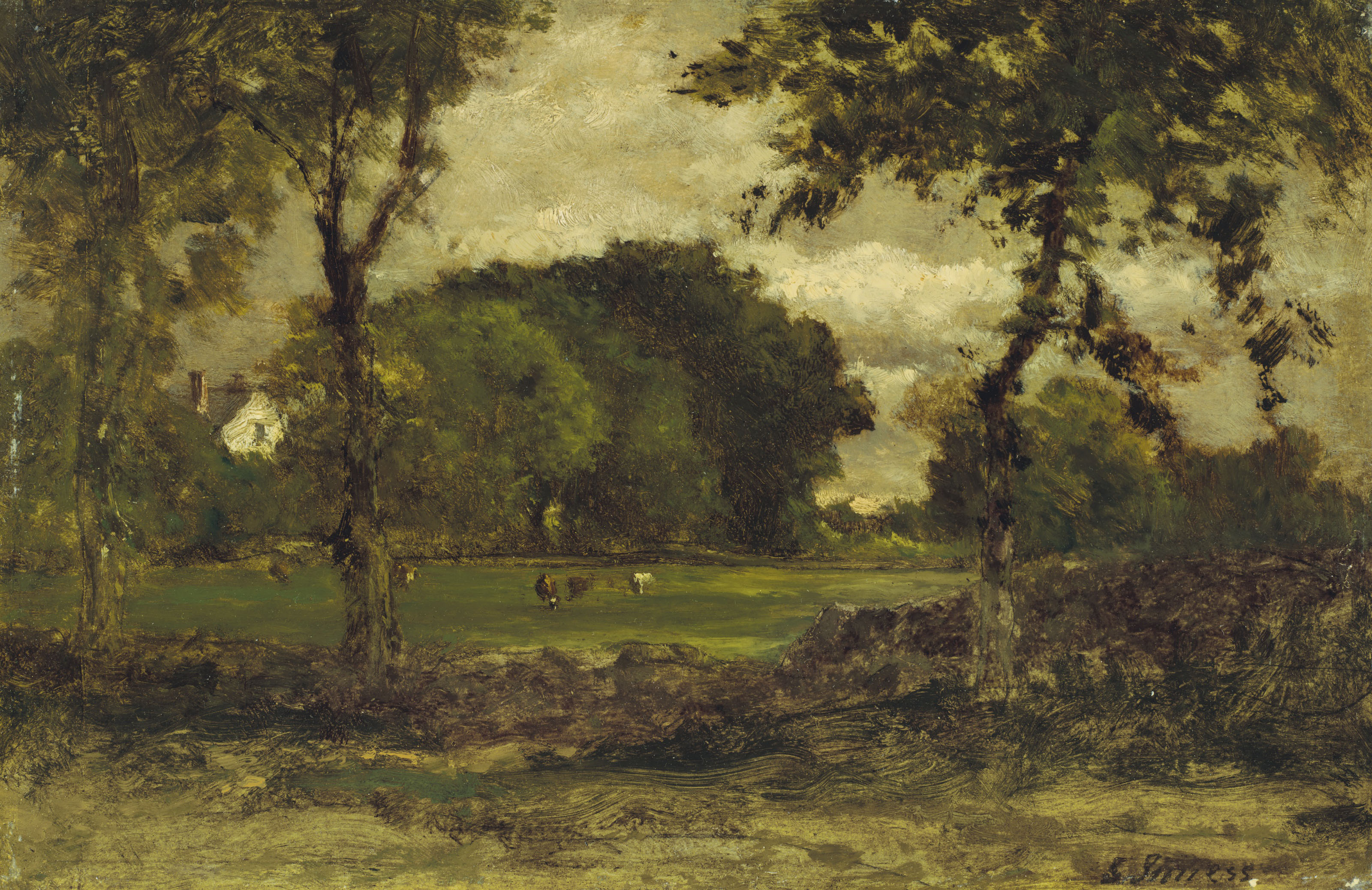 George Inness — Медфилд, Массачусетс (ферма в Медфилде)