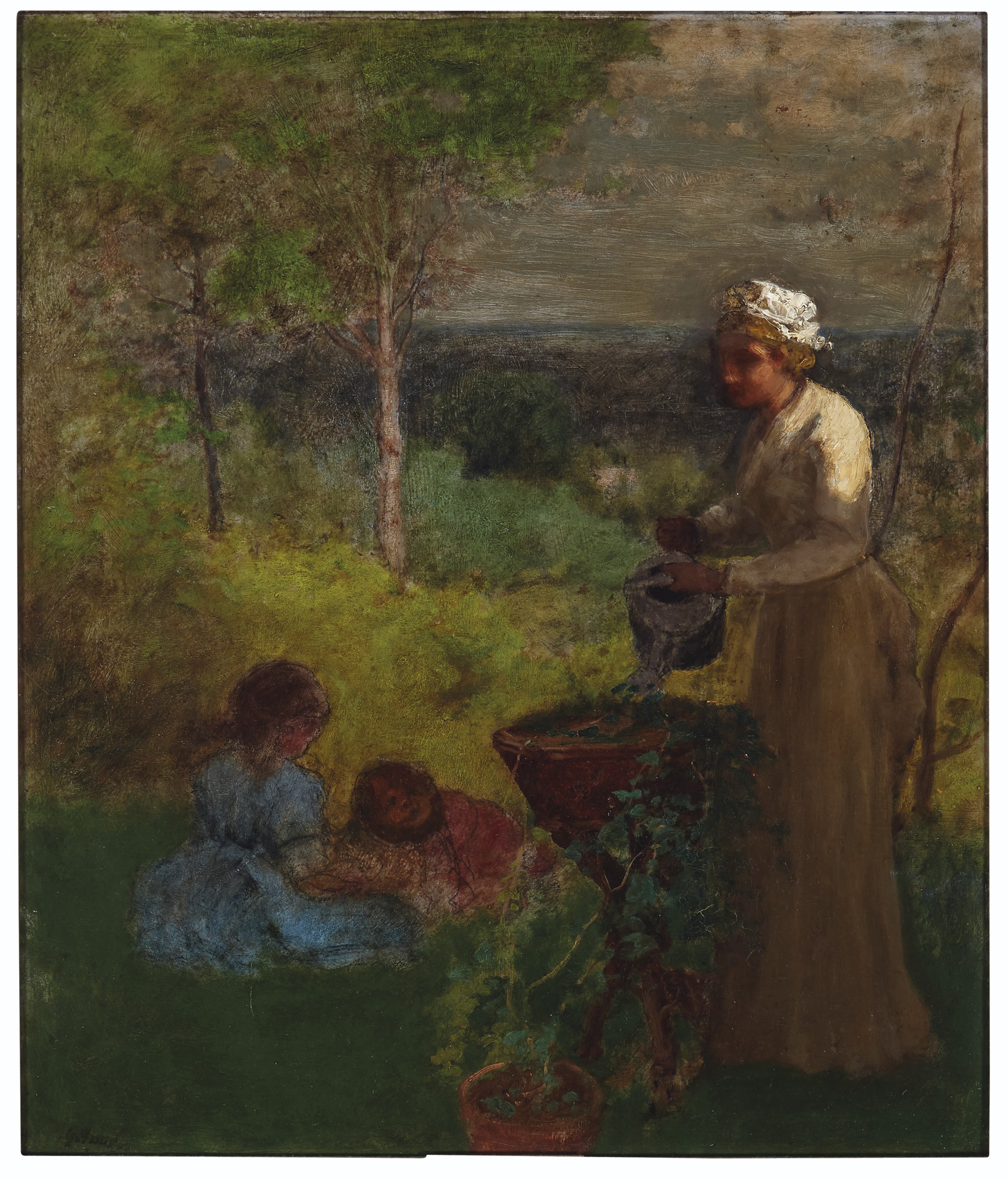 George Inness — Мильтон на Гудзоне