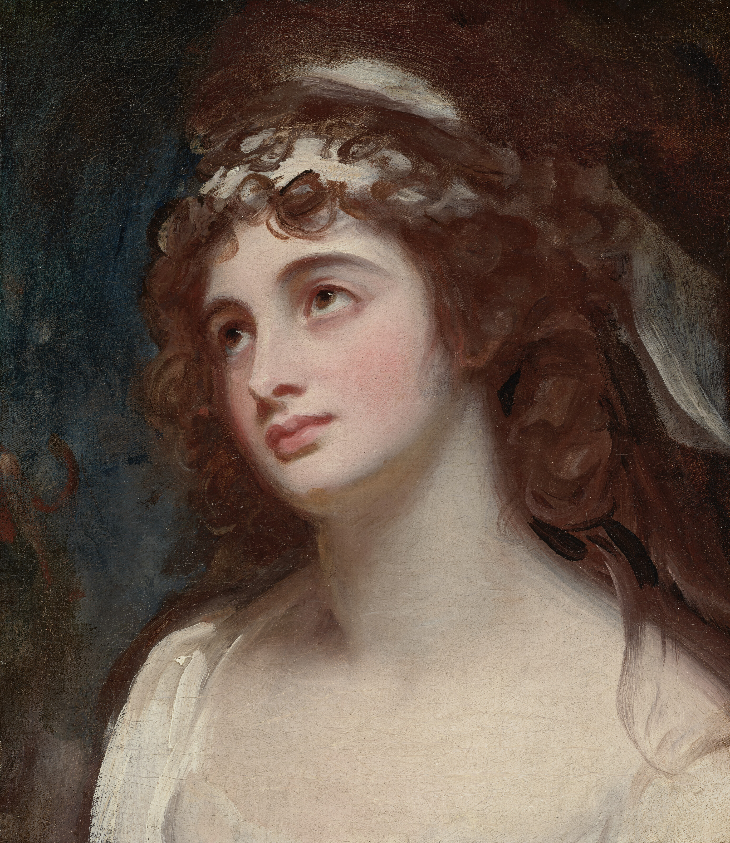 George Romney — Портрет Памелы, впоследствии леди Эдвард Фицджеральд (?1773-1831), во весь рост, изображение 2