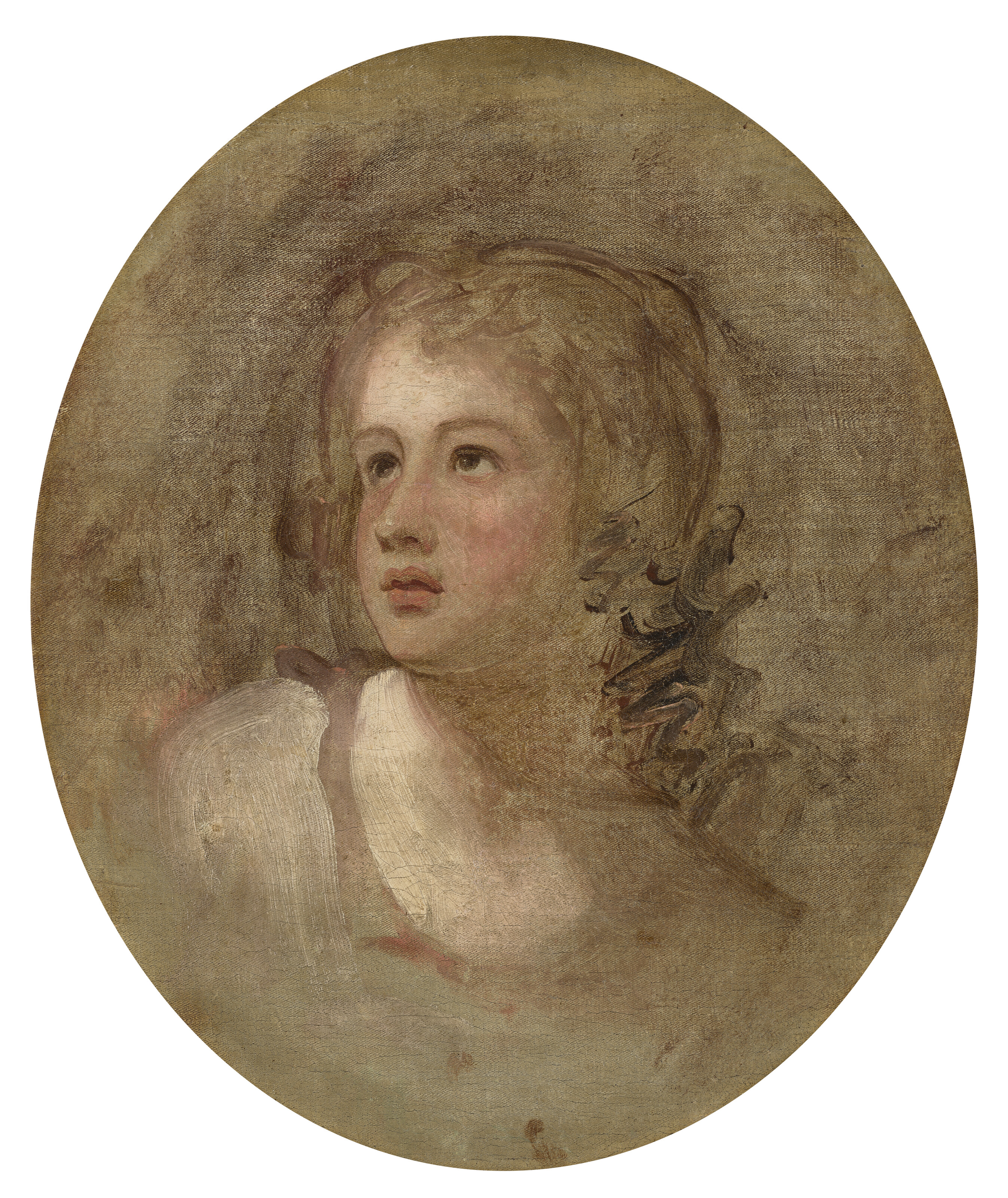 George Romney — Главный кабинет молодой девушки, изображение 2