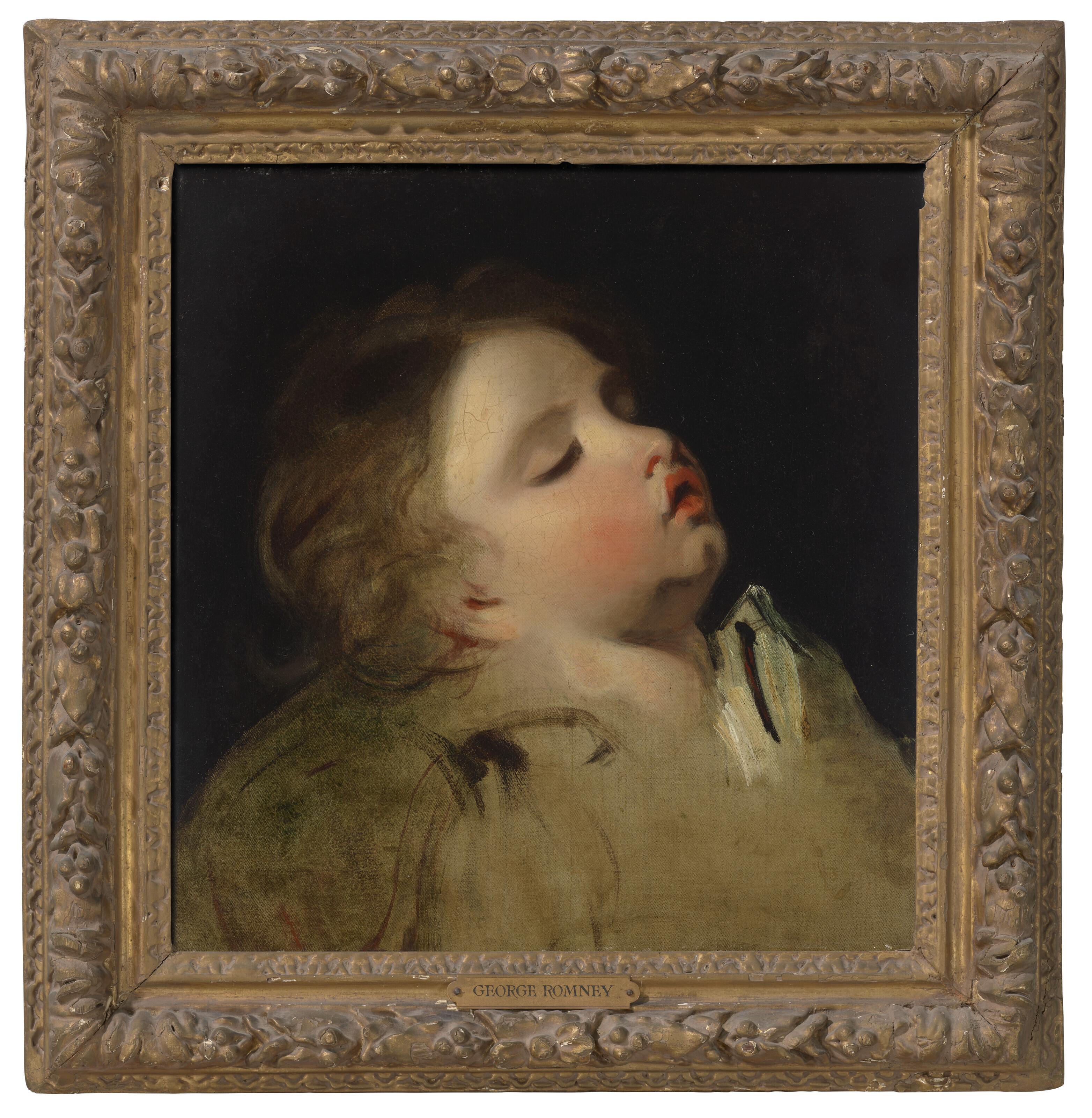 George Romney — Исследование головы спящего ребенка, изображение 2