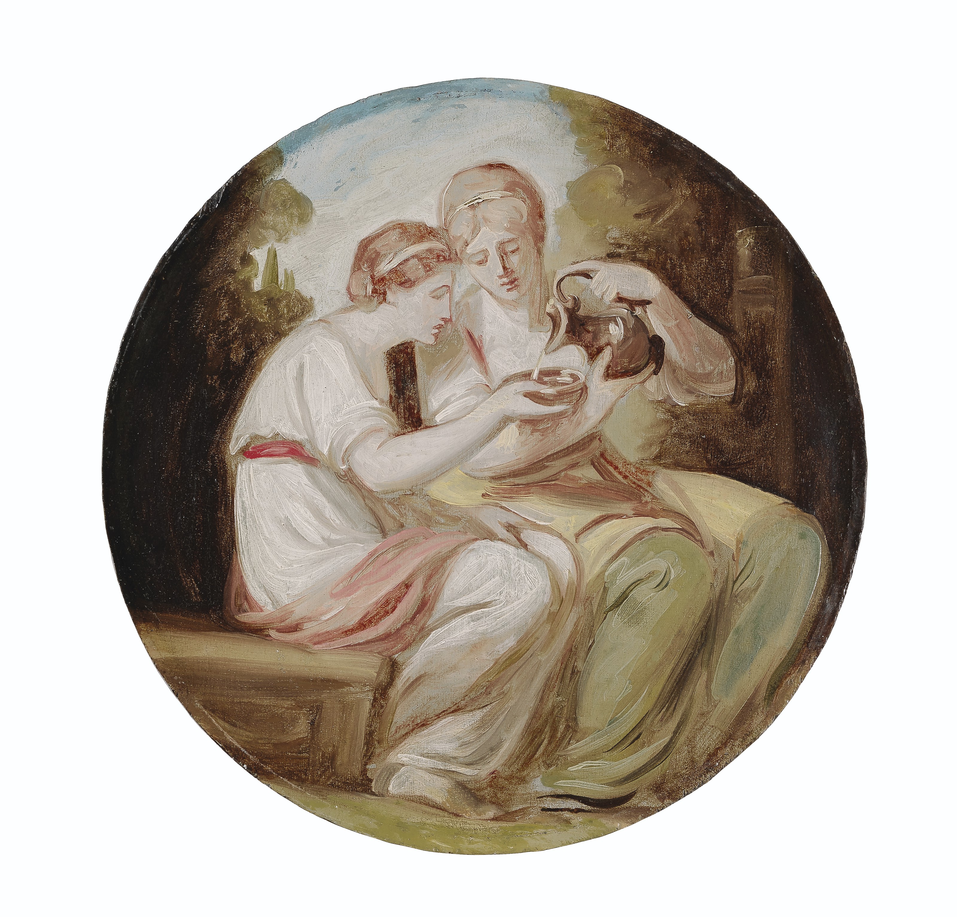 George Romney — Сестры Гренвилл, а также Венера и Адонис, изображение 2