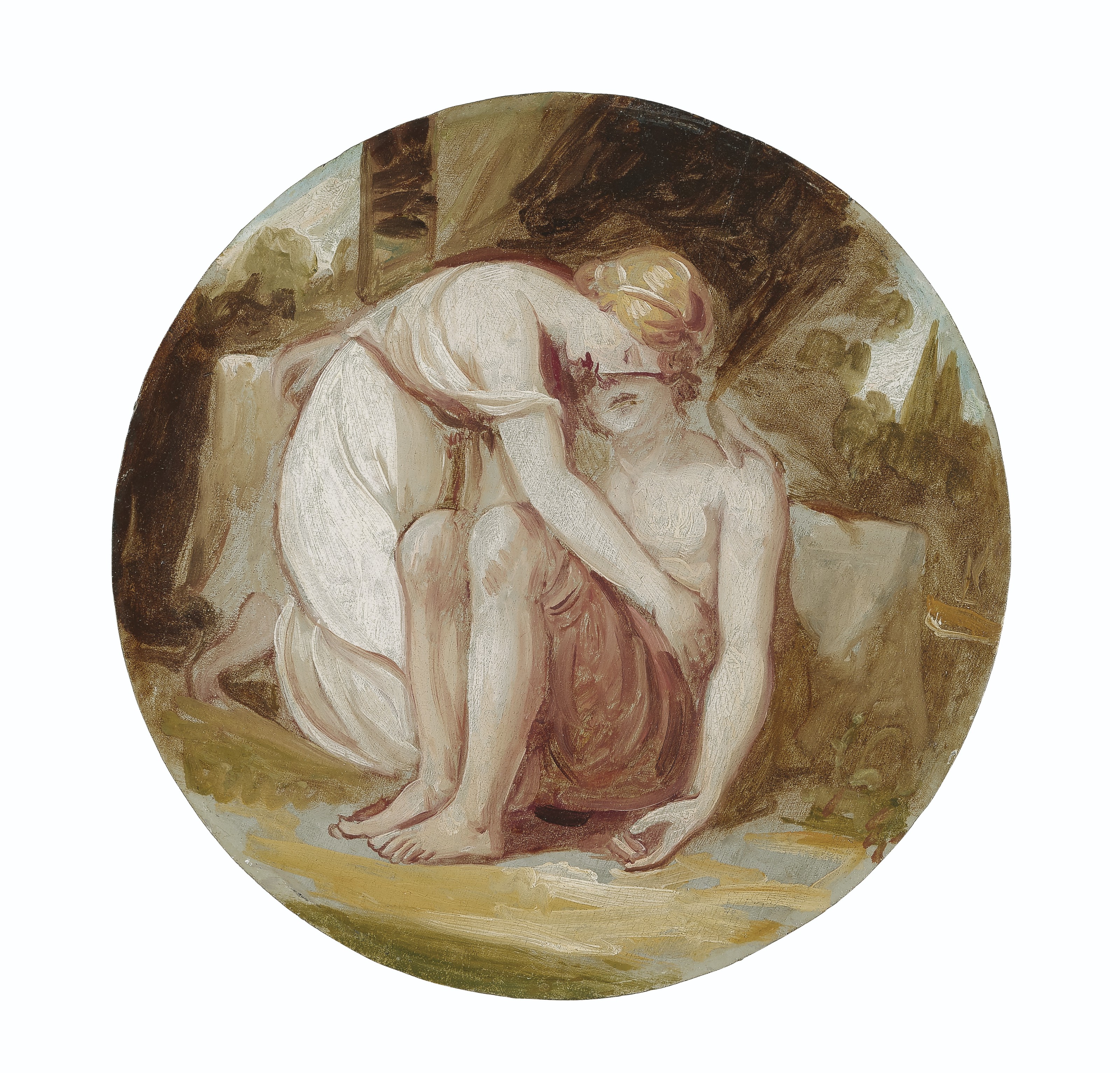 George Romney — Сестры Гренвилл, а также Венера и Адонис, изображение 3