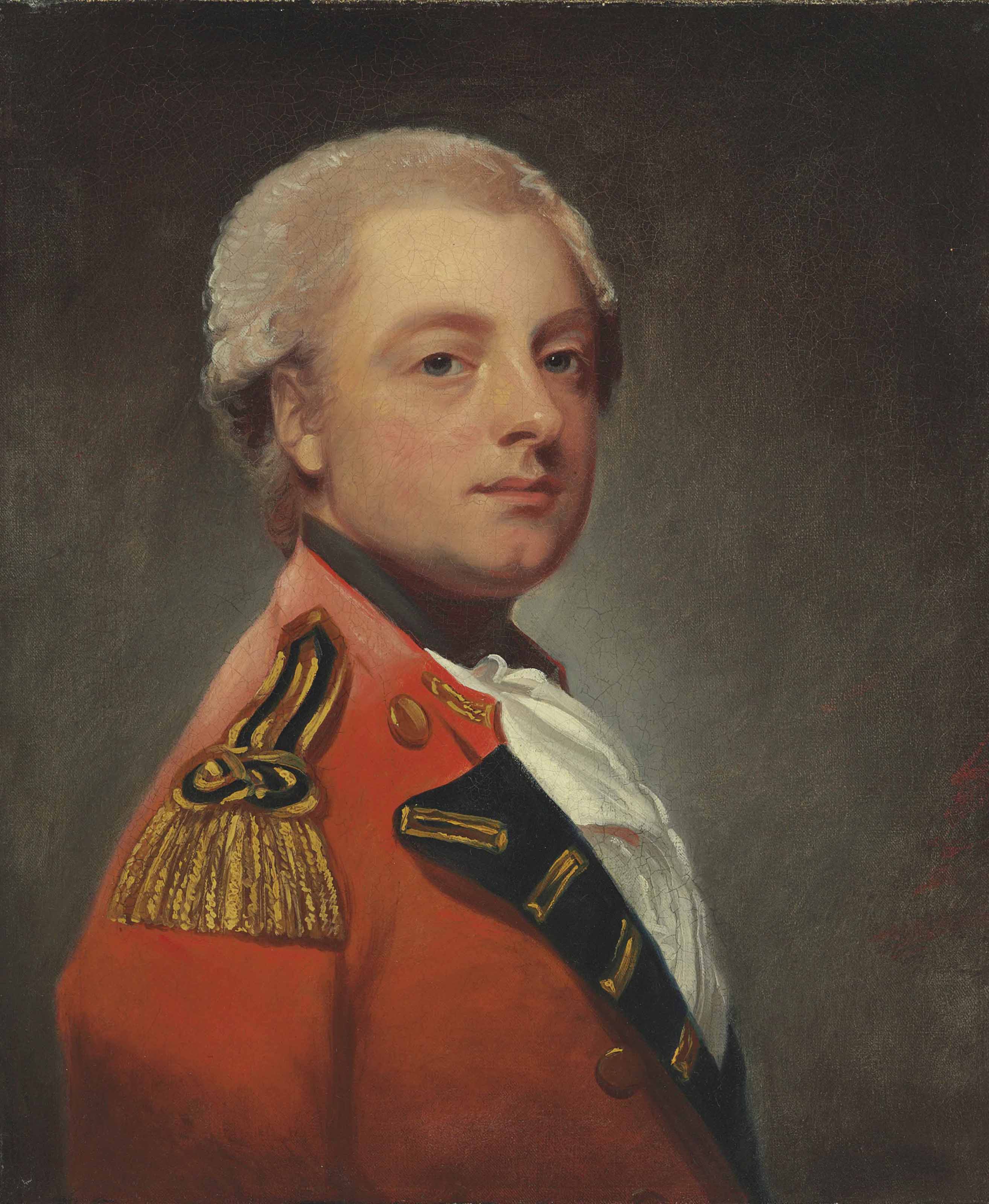 George Romney — Сэр Майкл ле Флеминг, 4-й бакалавр (1748-1806), длина до груди