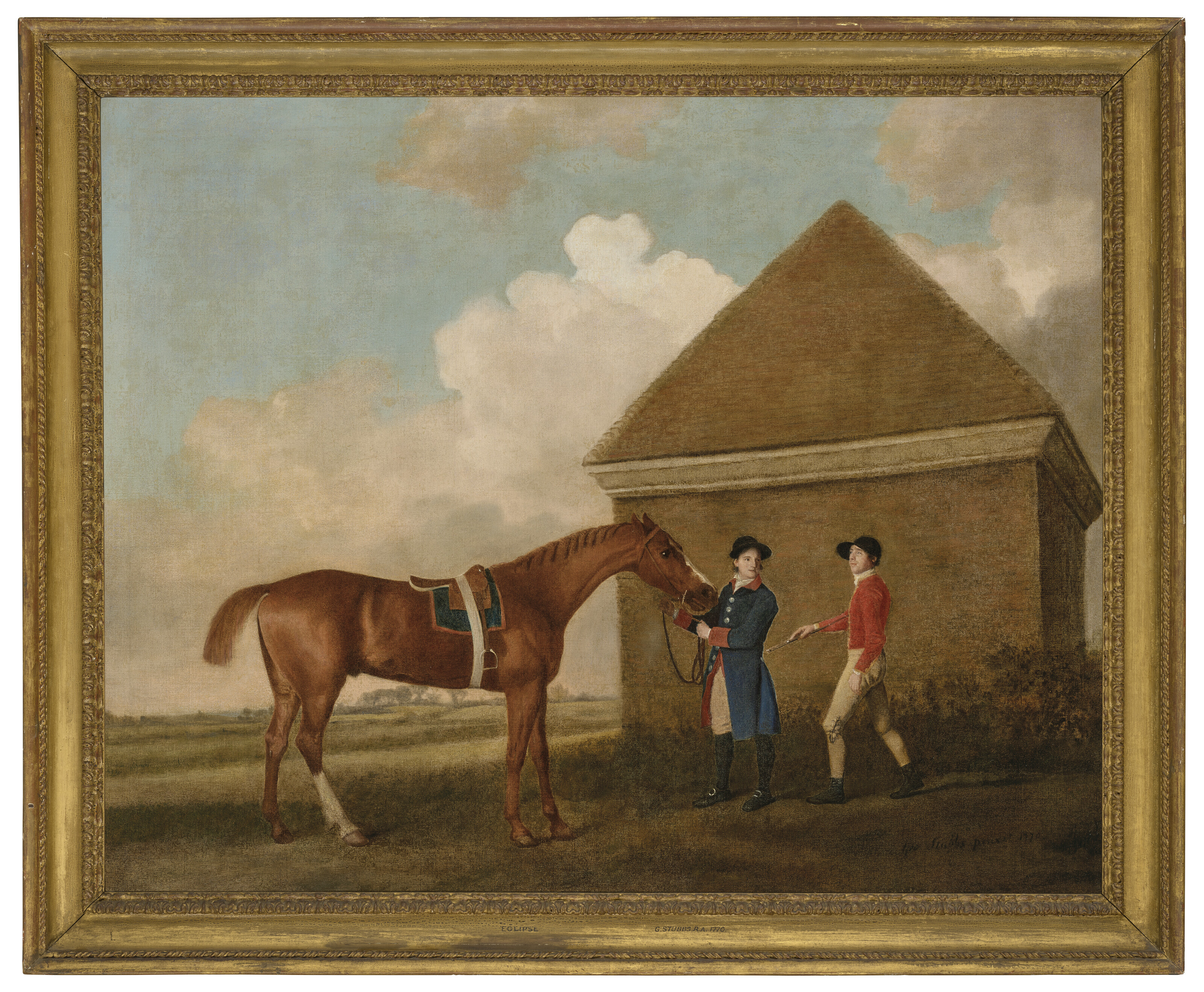 George Stubbs — Затмение в Ньюмаркете с конюхом и жокеем, 1770 год, изображение 2