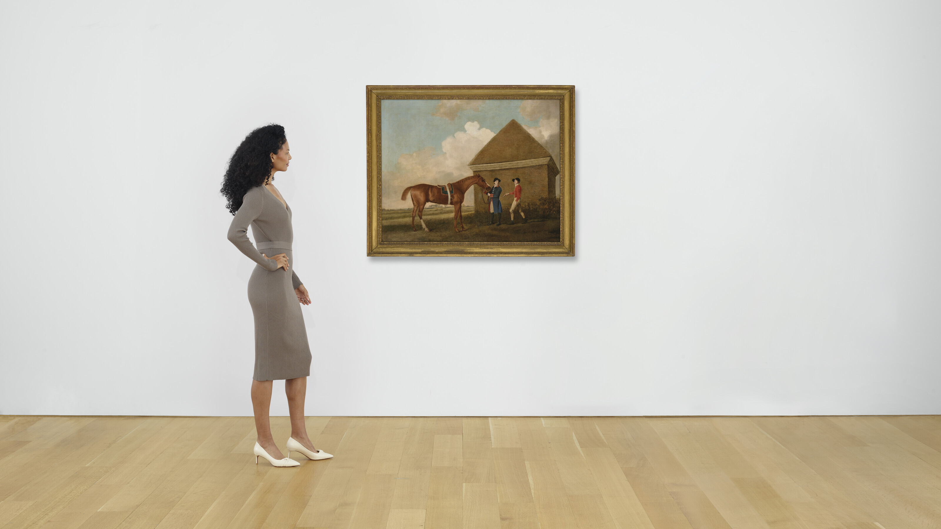 George Stubbs — Затмение в Ньюмаркете с конюхом и жокеем, 1770 год, изображение 4