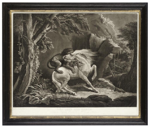 George Stubbs — Лев и лошадь