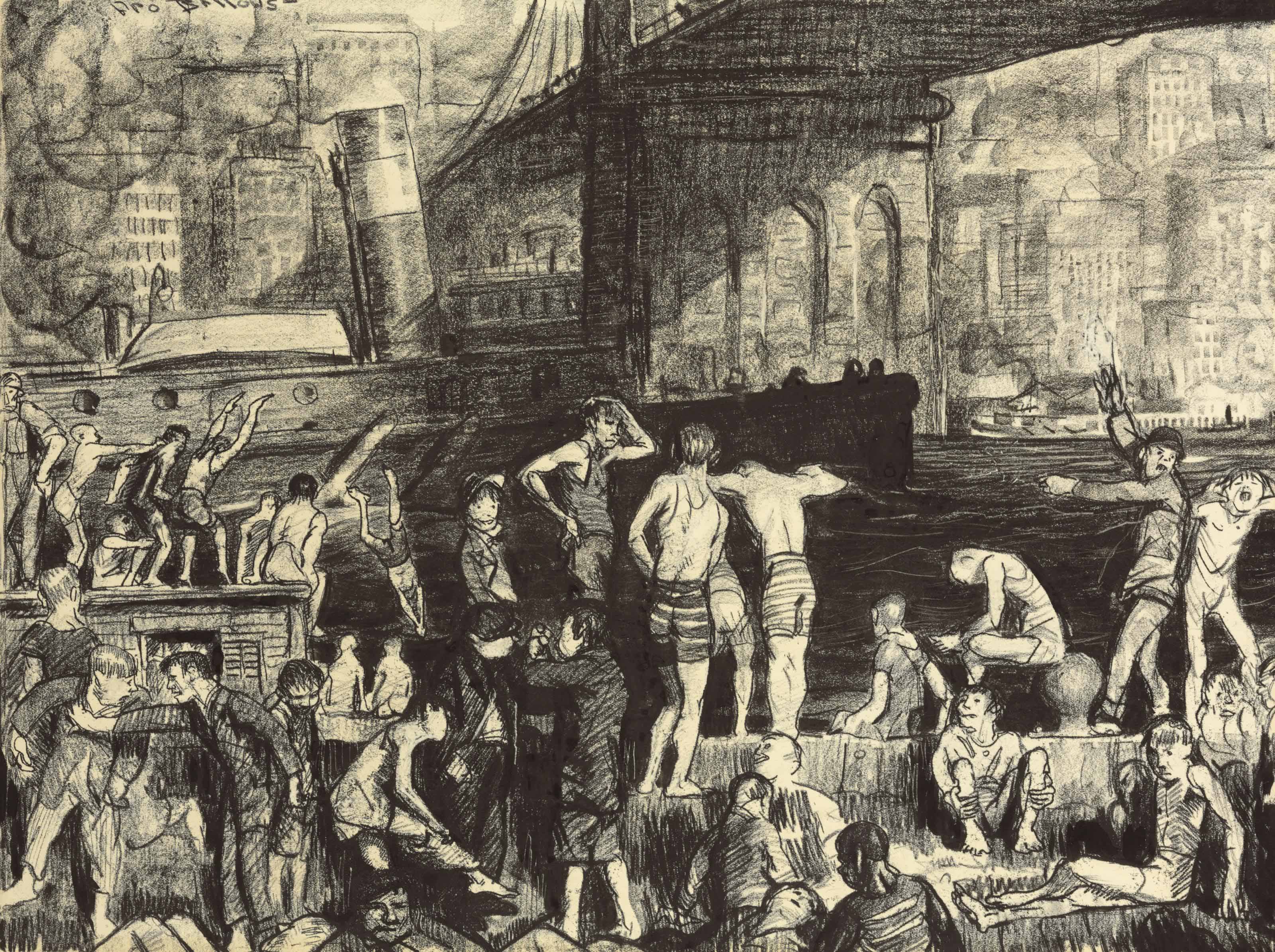 George Wesley Bellows — Осколочный пляж
