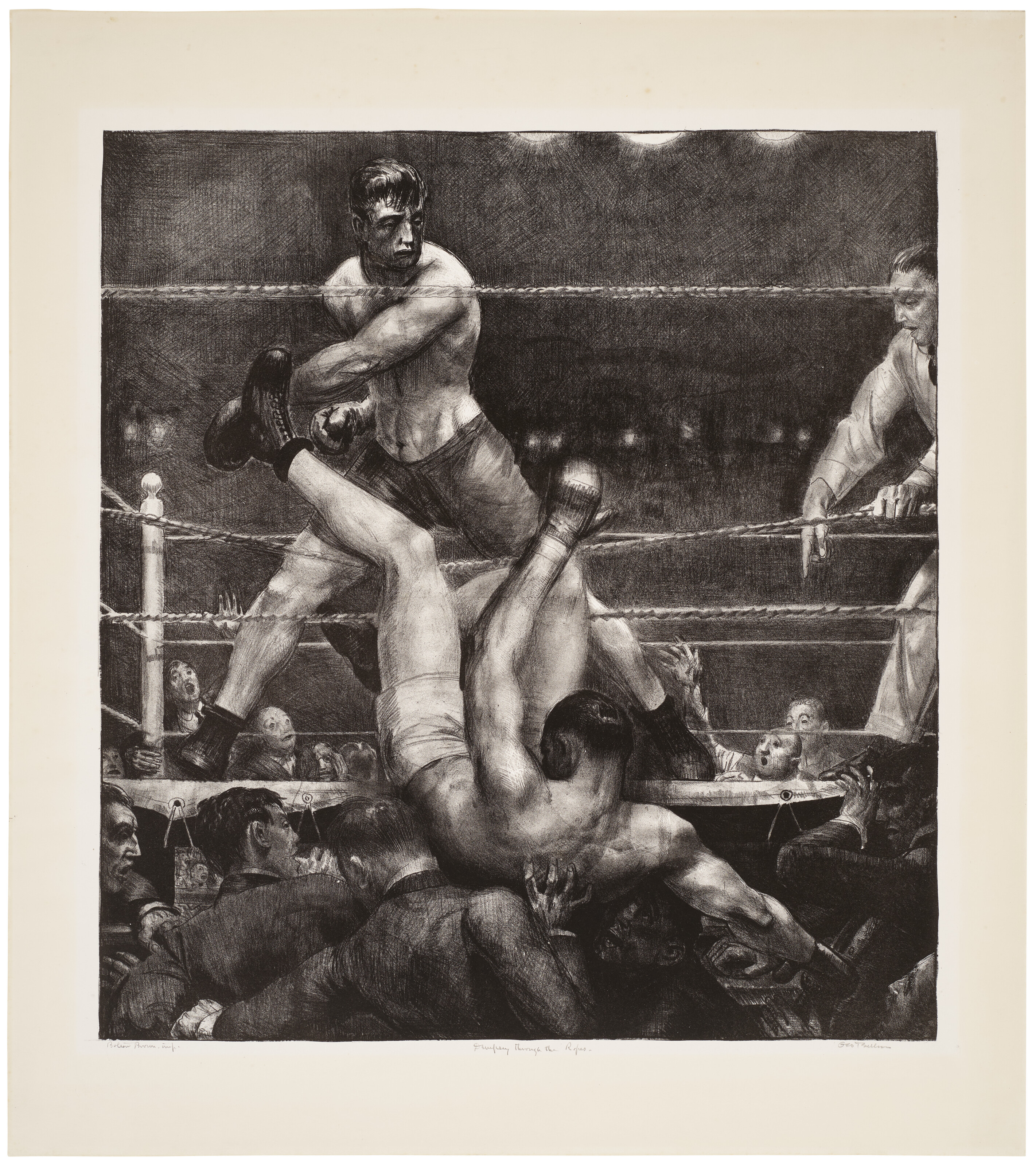 George Wesley Bellows — Демпси прошел через канаты, изображение 1