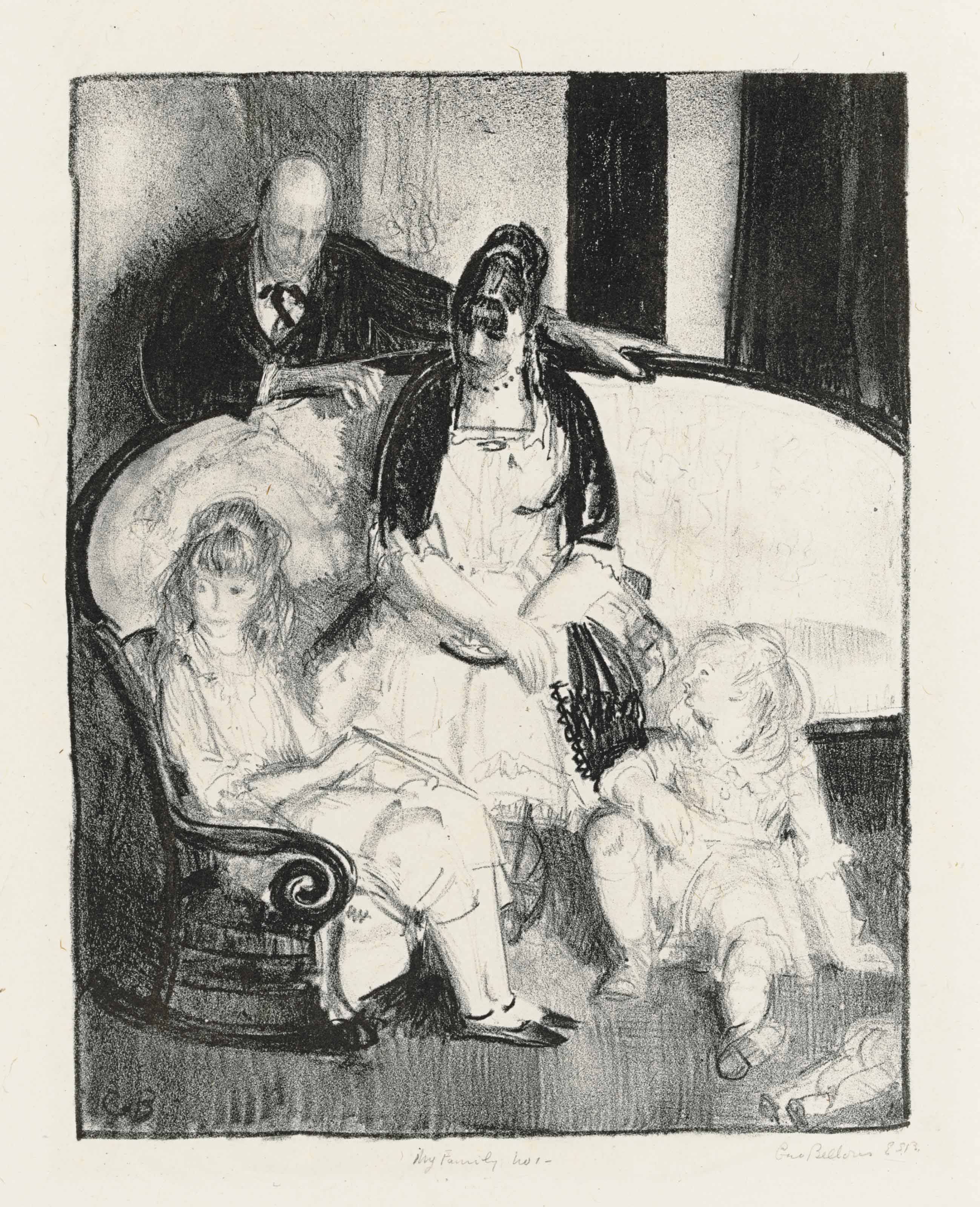 George Wesley Bellows — Три гравюры художника