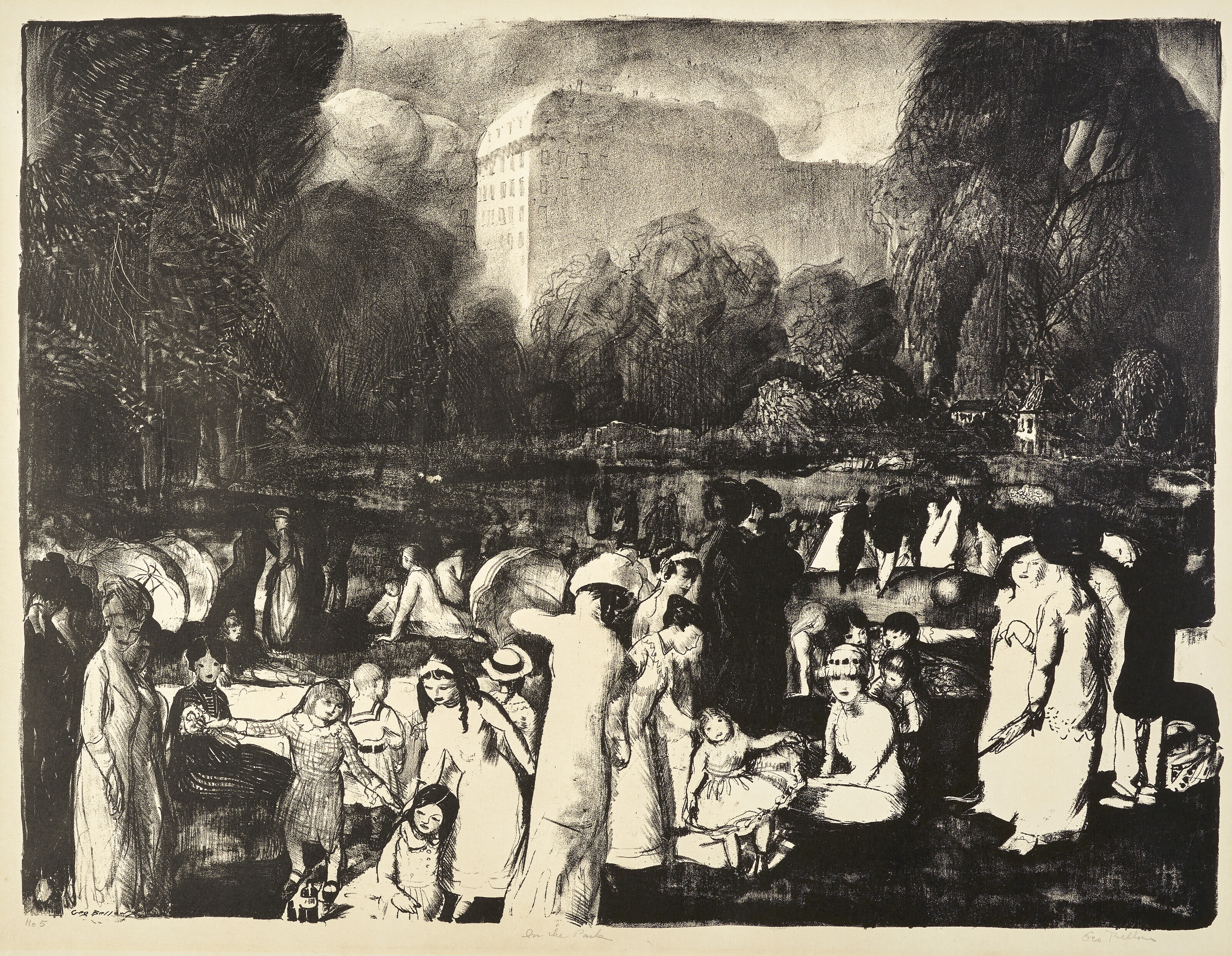 George Wesley Bellows — В парке Светло