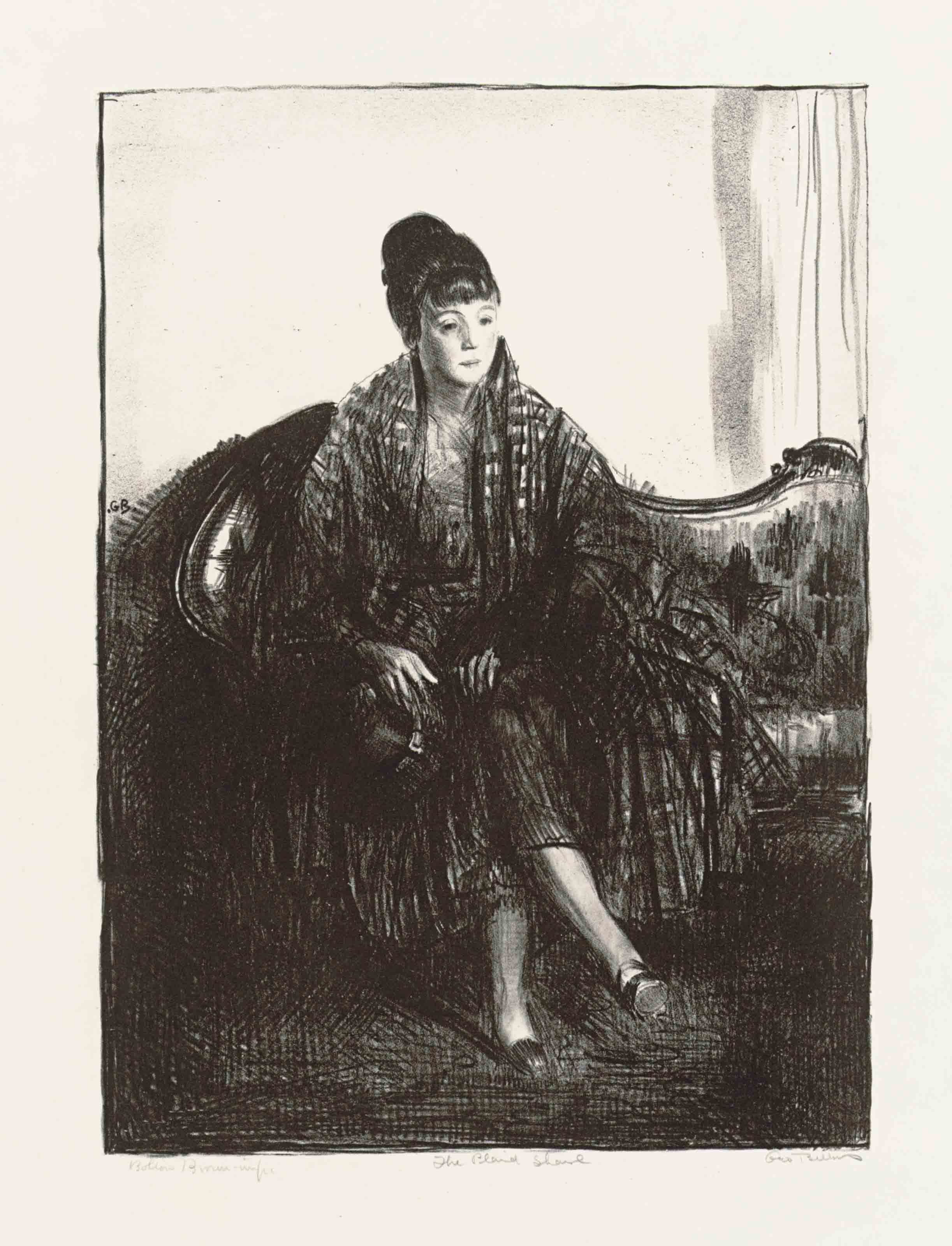 George Wesley Bellows — Клетчатая шаль (M. 140)