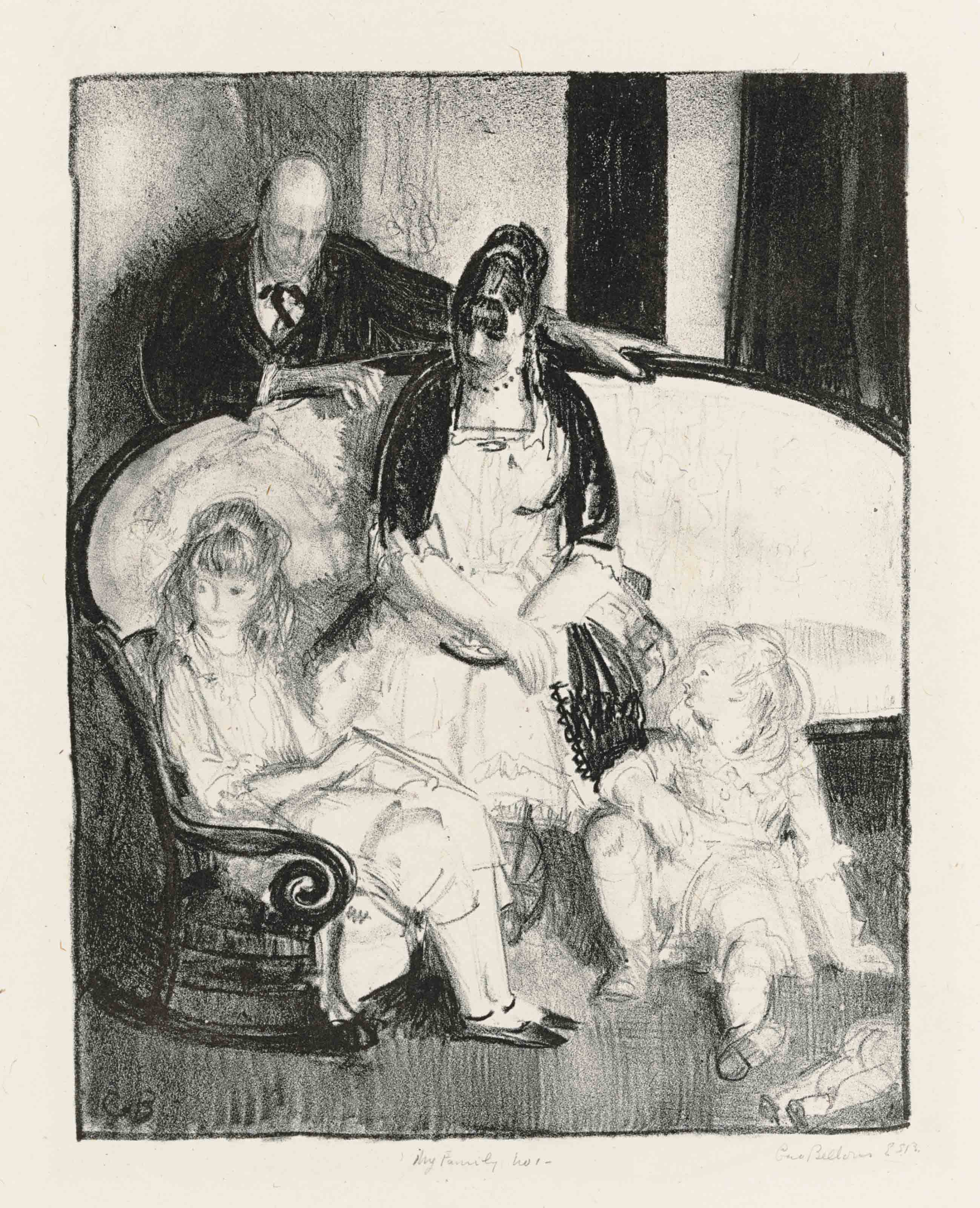 George Wesley Bellows — Моя семья, Первый камень (М. 115)