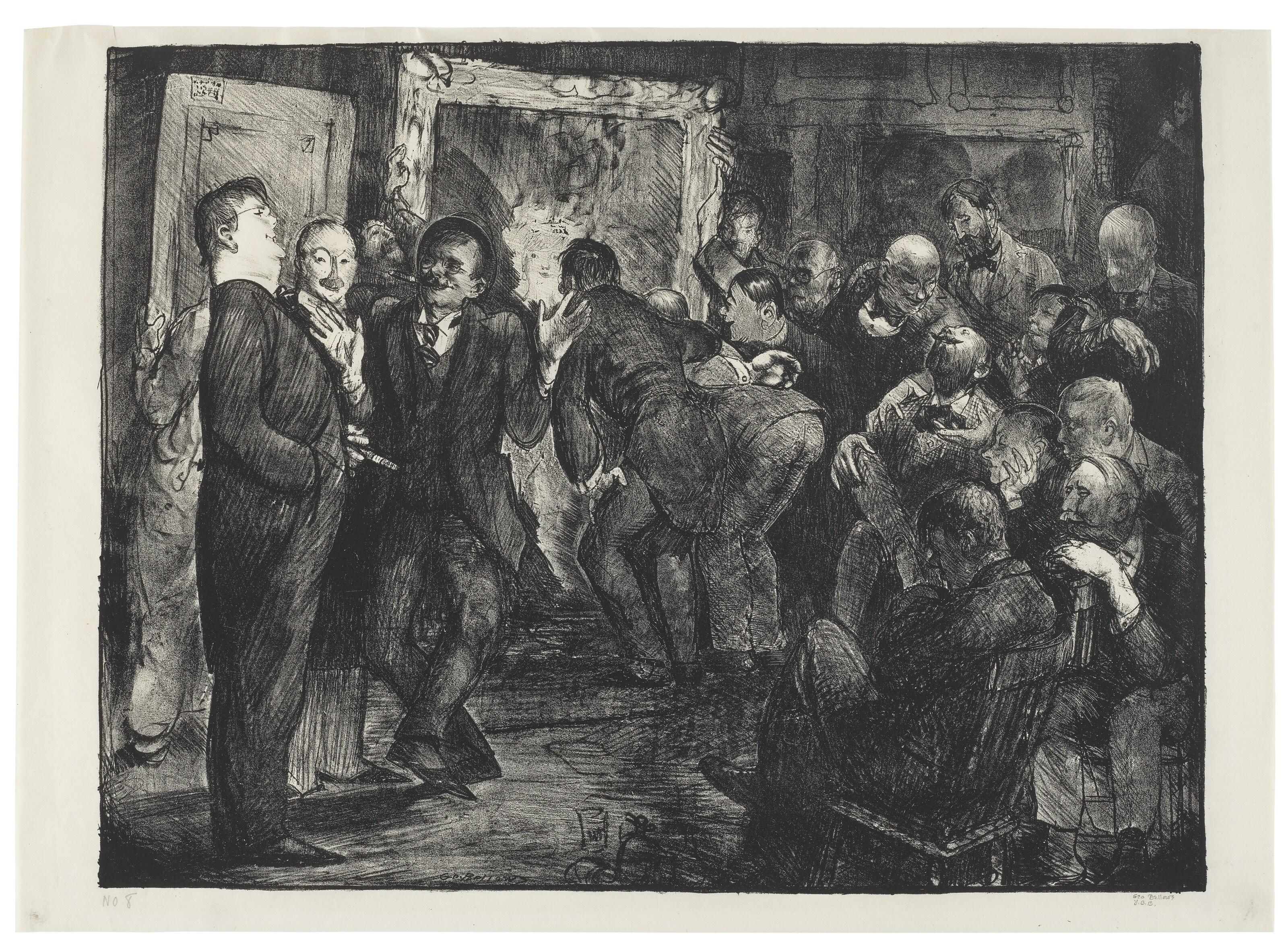 George Wesley Bellows — Три гравюры художника, изображение 2