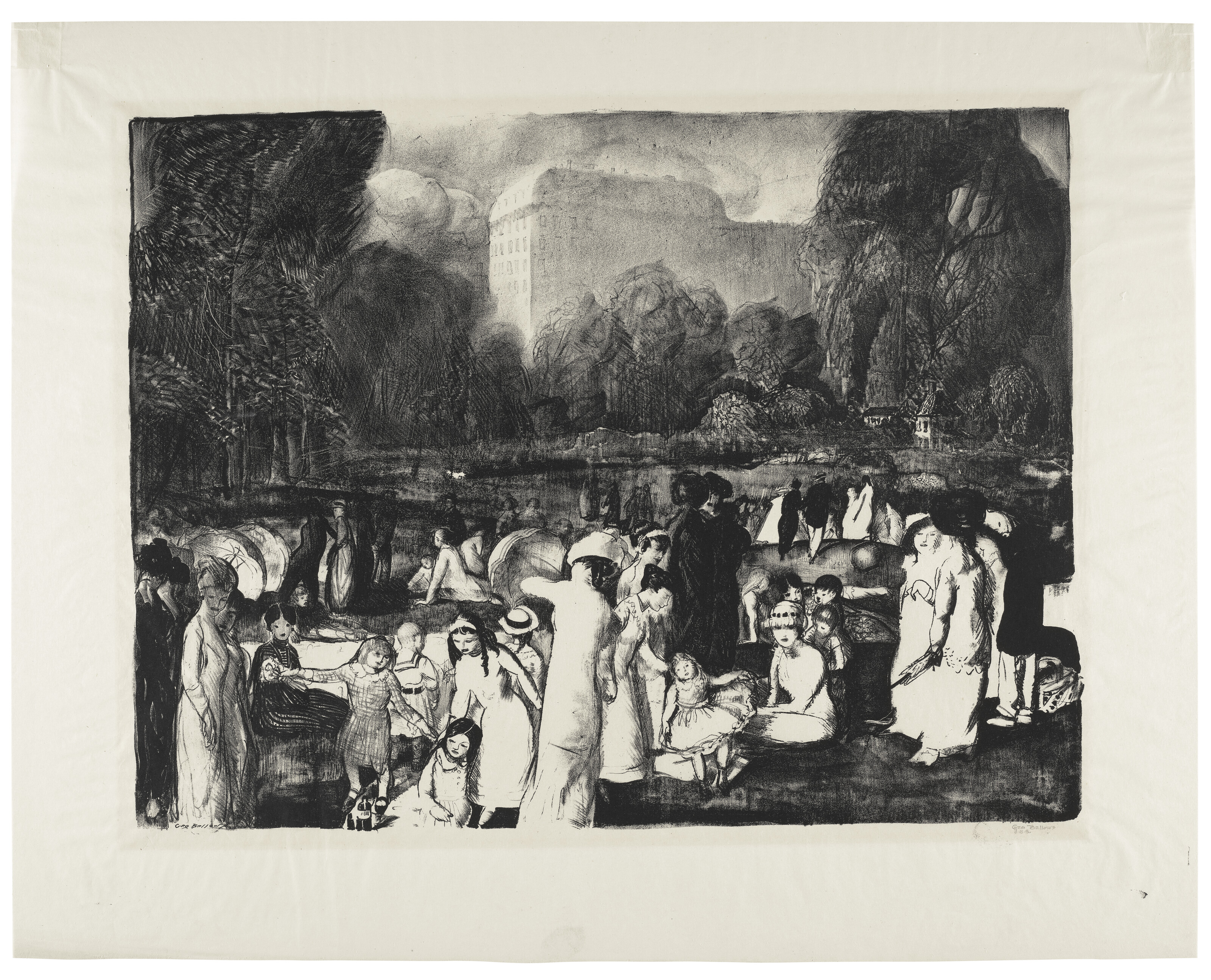 George Wesley Bellows — Три гравюры художника, изображение 3