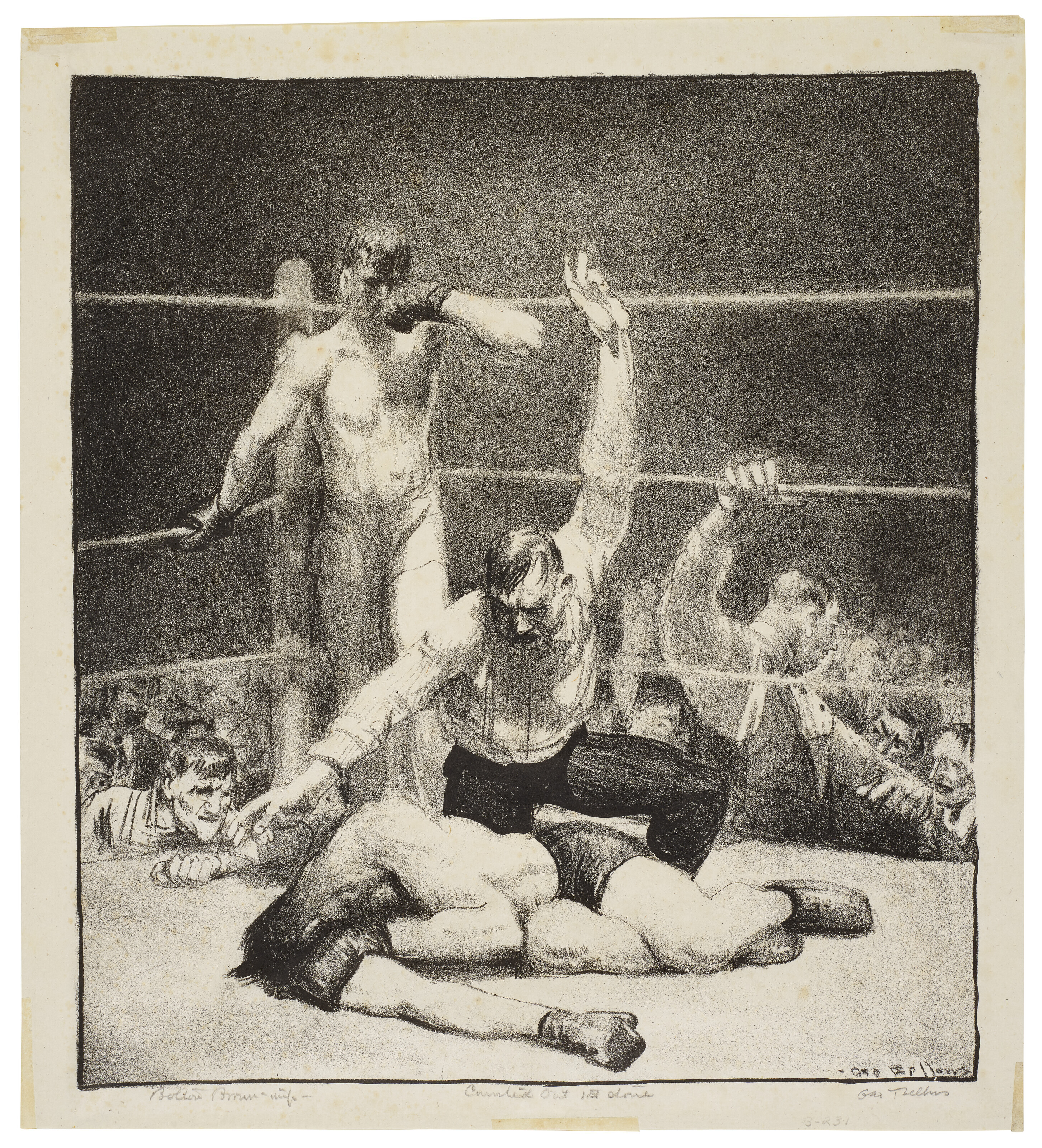George Wesley Bellows — Отсчитан первый камень
