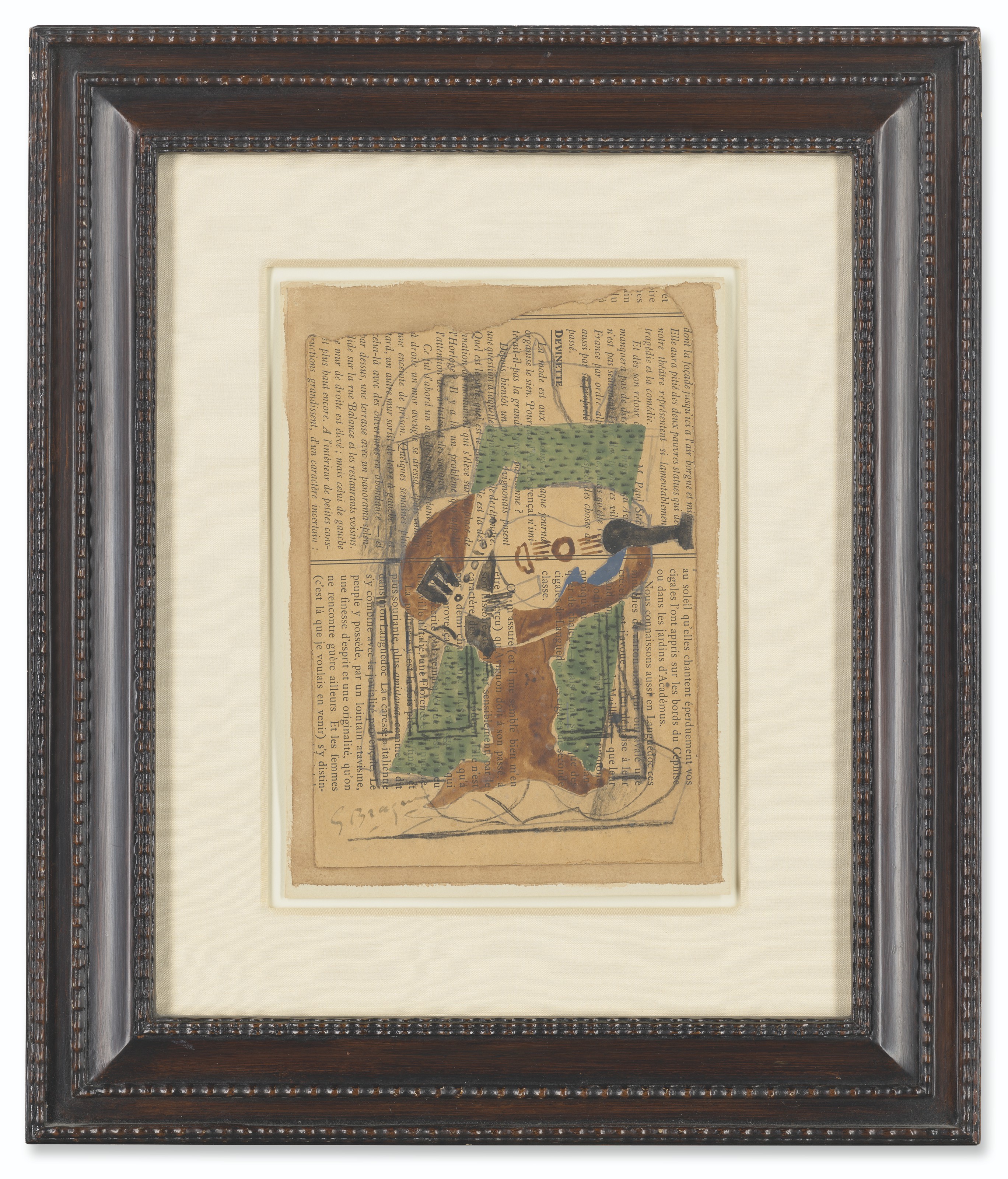 Georges Braque — Смерть природы за мандолиной на столе, изображение 2