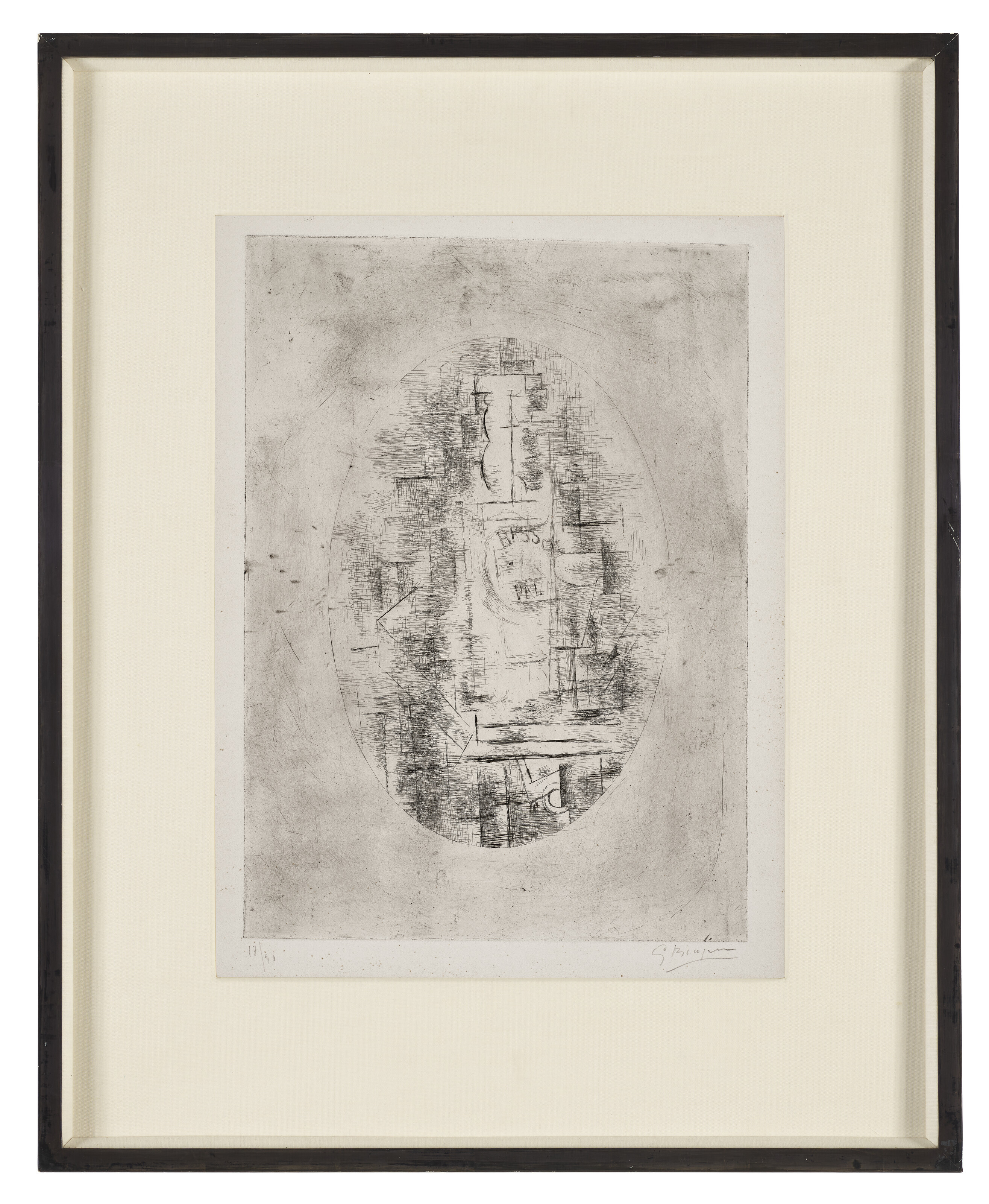 Georges Braque — Приятель (Бутыль для баса и вина за одним столом), изображение 2