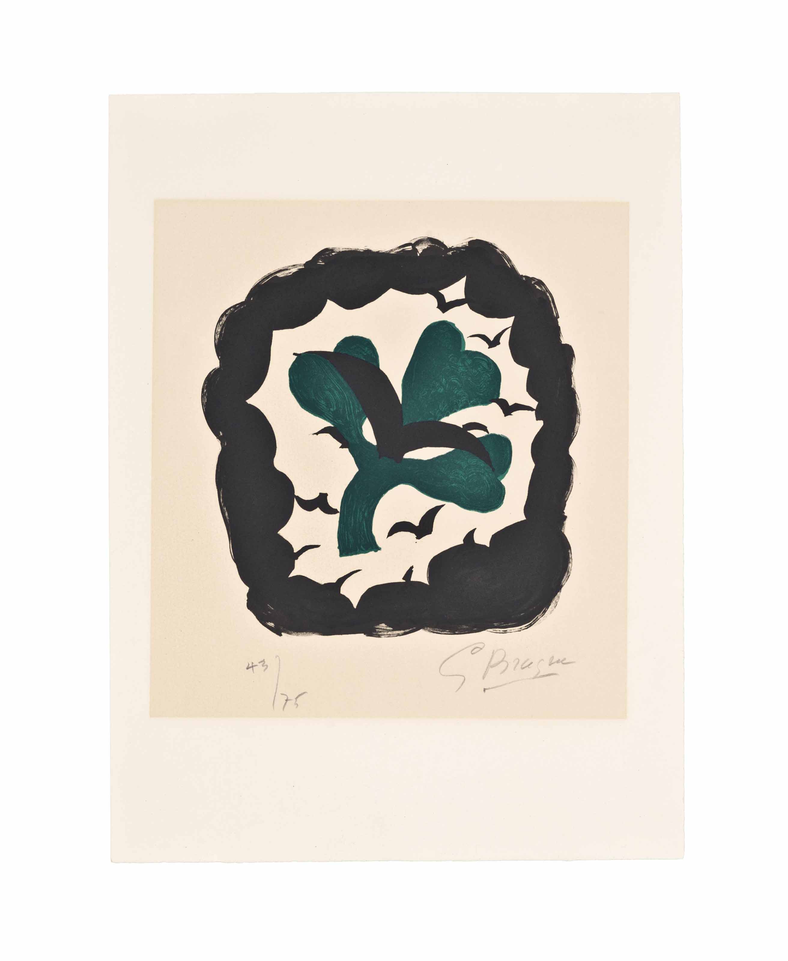 Georges Braque — "Ловушка", из "Письма любви", автор Рене Шар (Валье, 187)