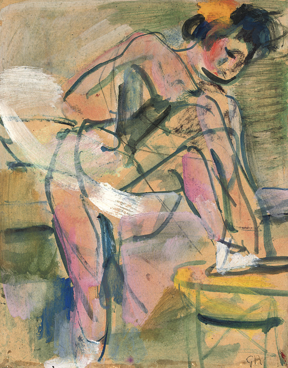 Georges Rouault — Танцовщица ласант сон Шоссон (эскиз)