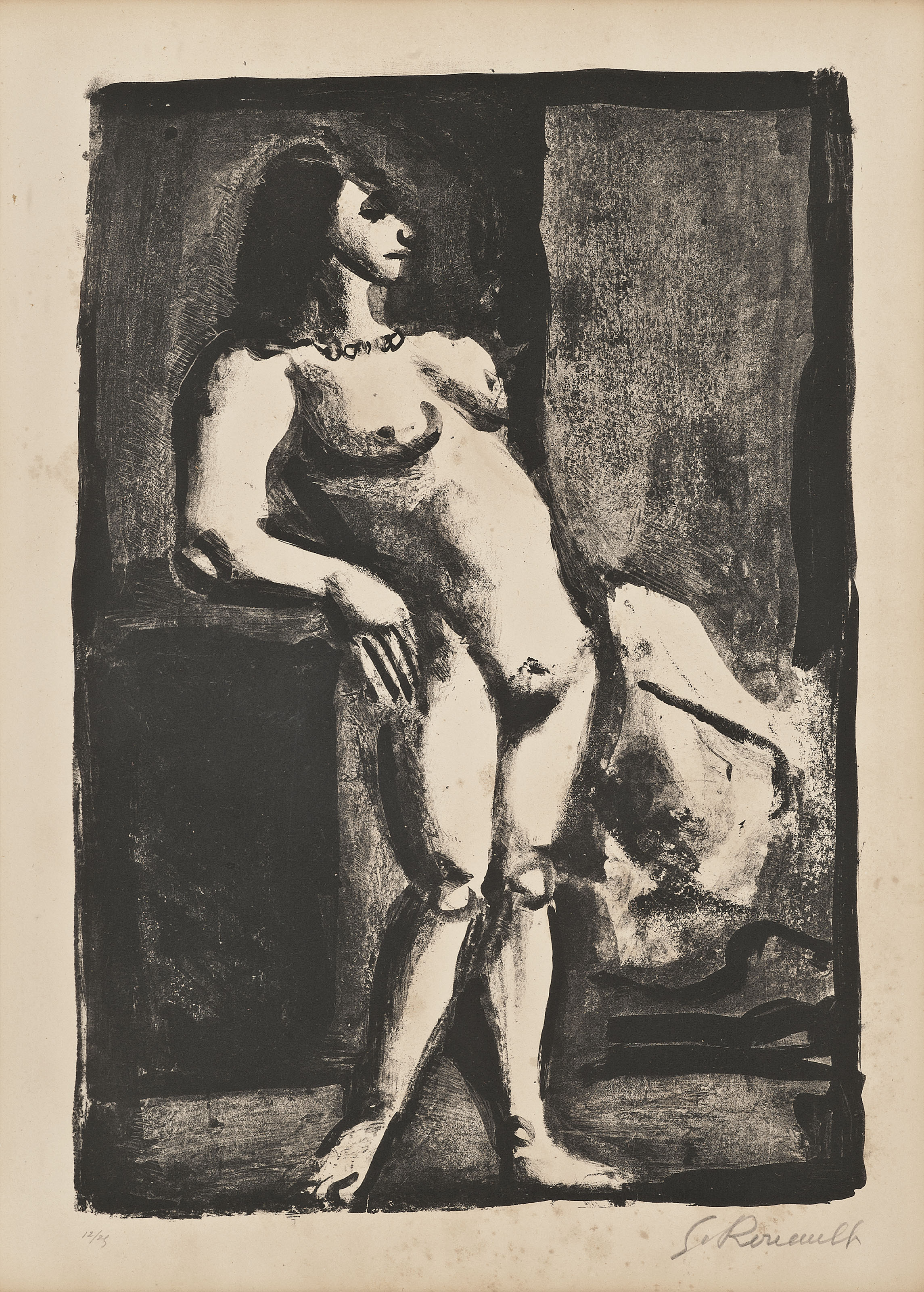 Georges Rouault — Жонглер из серии Saltimbiques (Шапон Руо, 323), изображение 3