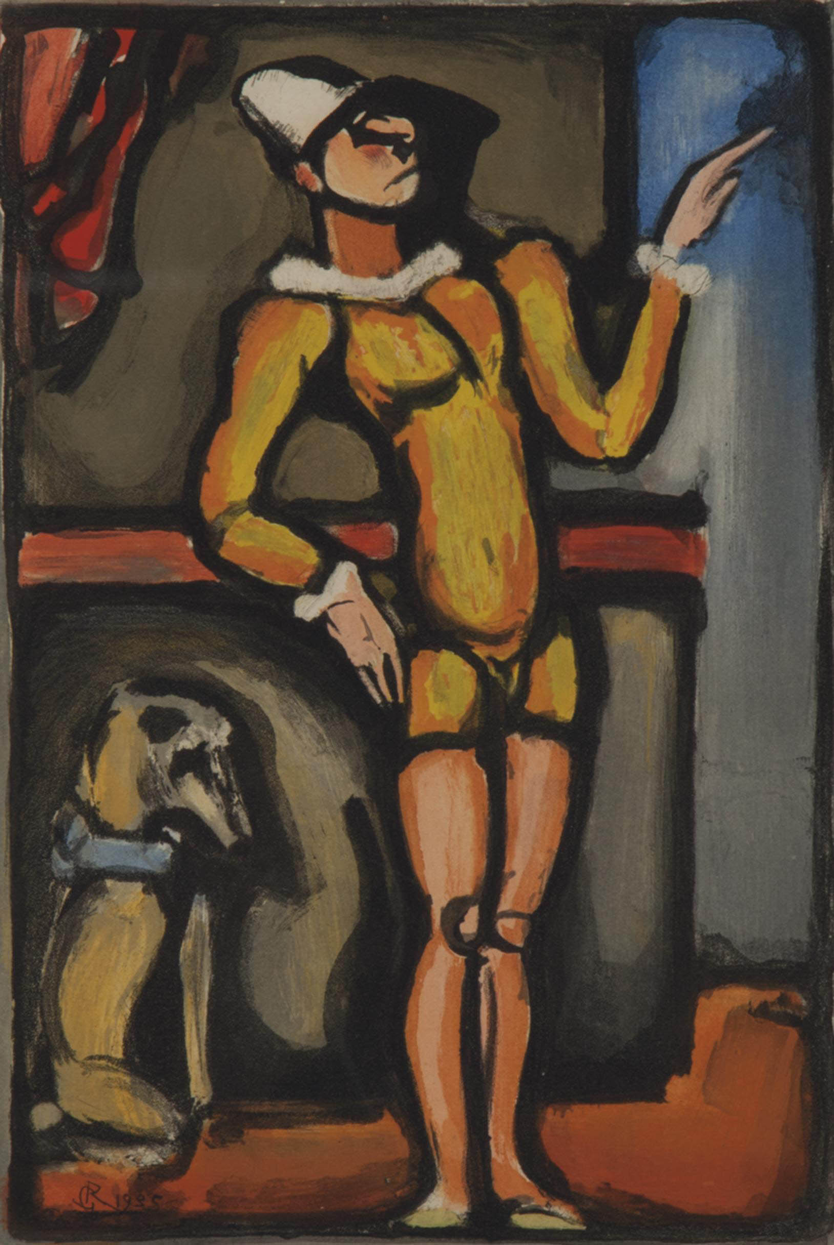 Georges Rouault — Огюст, пластинка XVI из "Цирка филантов Этуаль" (C. и R. 255)