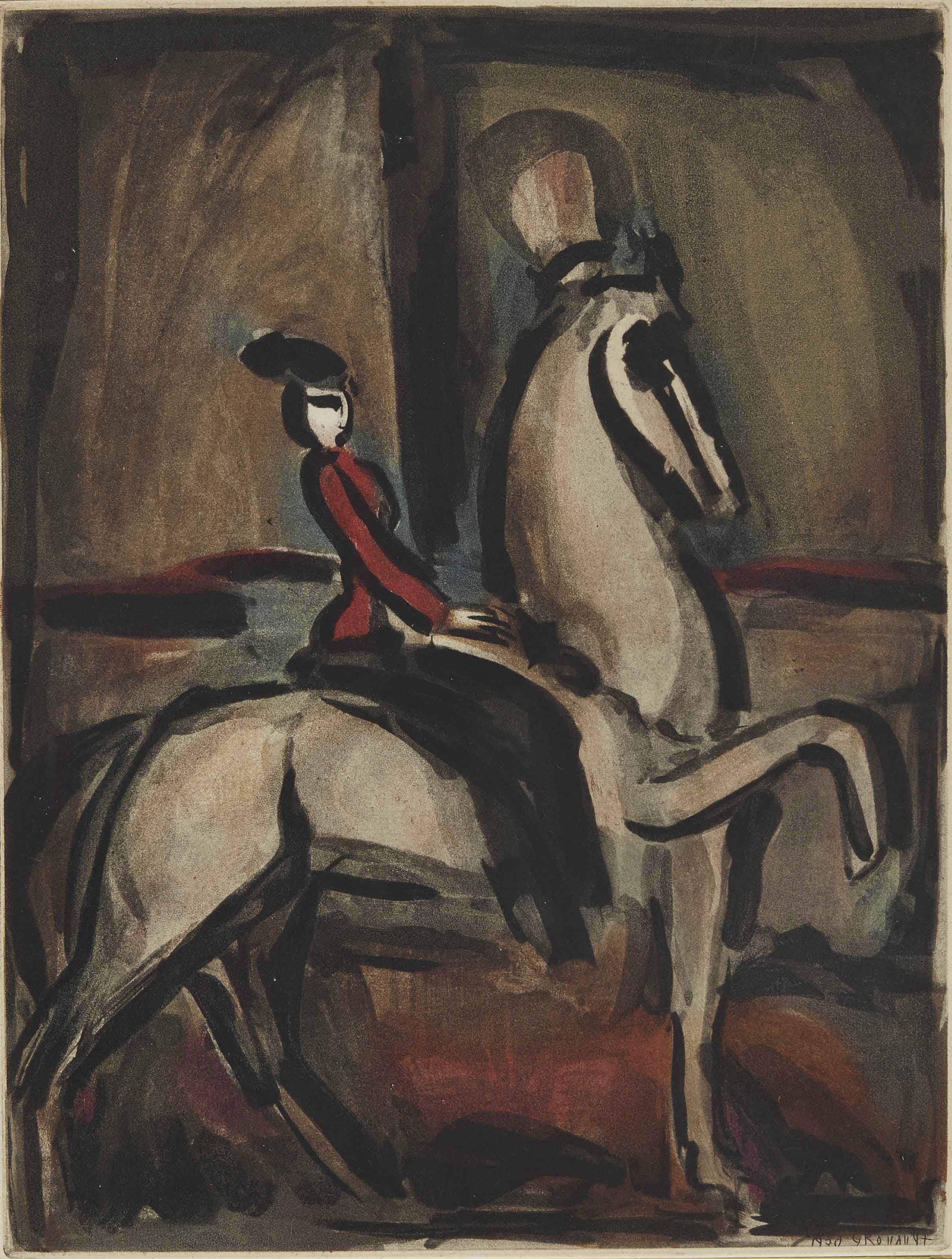 Georges Rouault — Амазонка (первый выпуск цирка имени А.Суареса) (Шапон и Руо, 120)