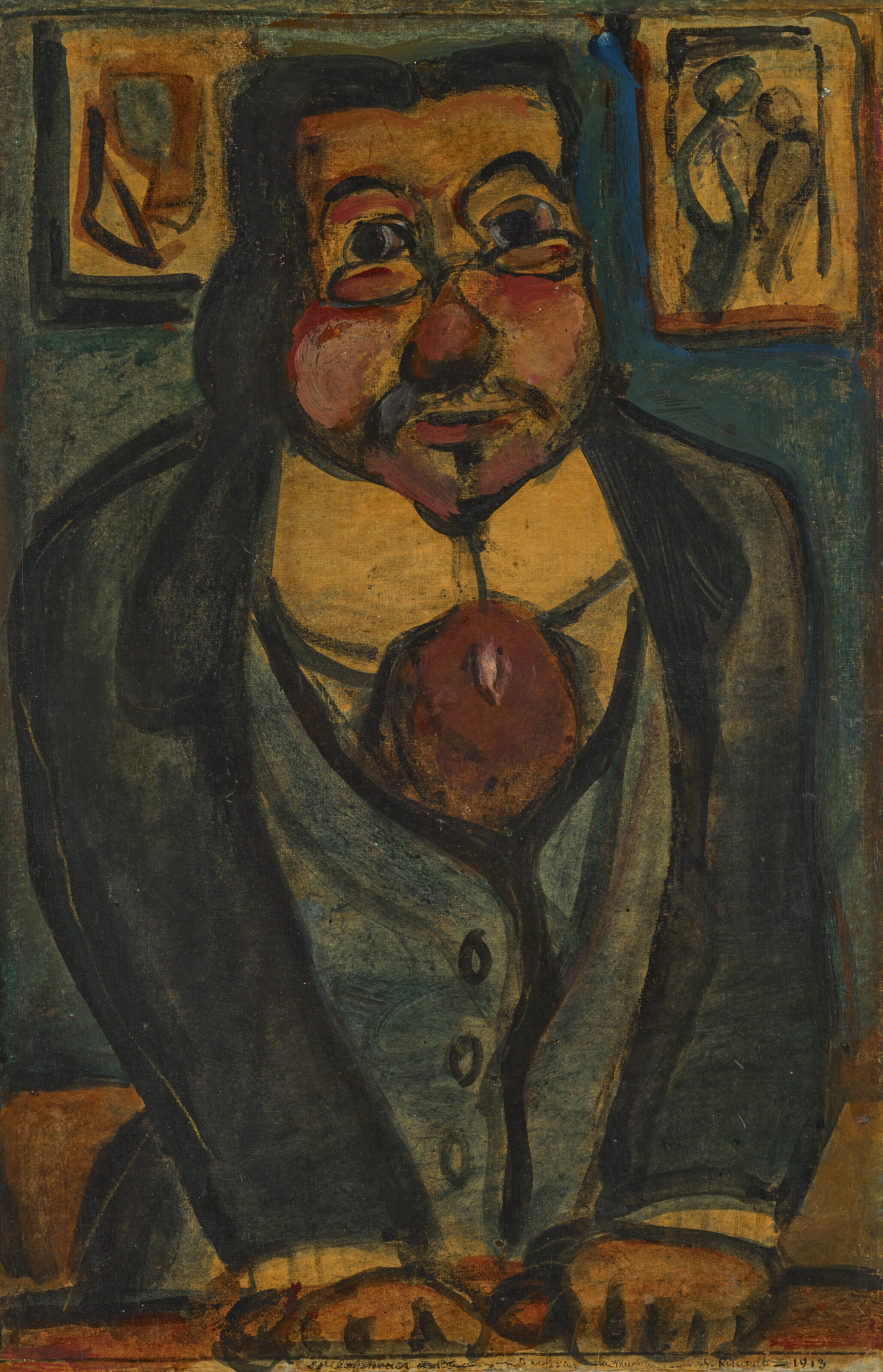 Georges Rouault — Человек в пенсне (на конференции)