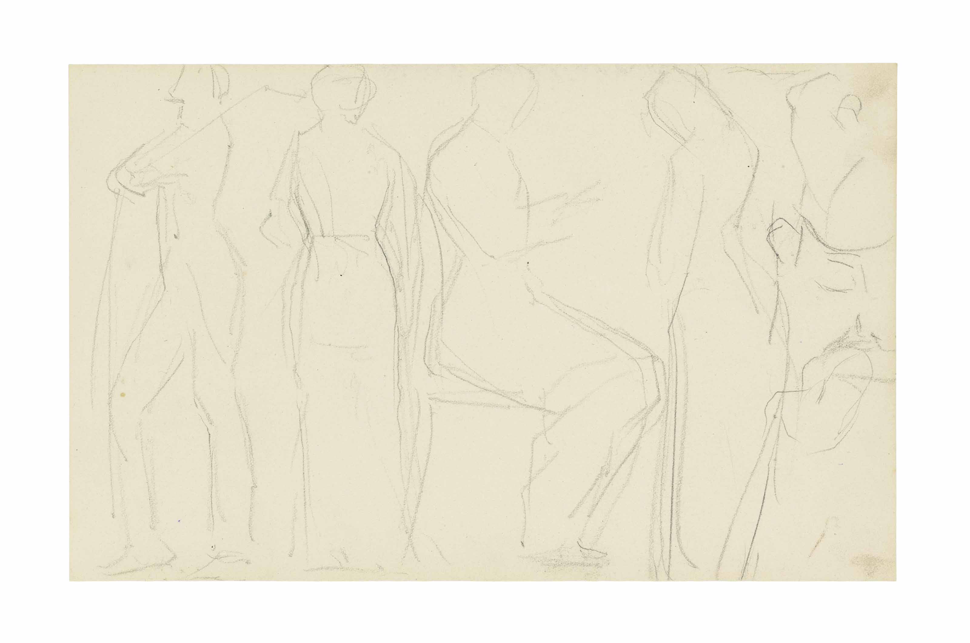 Georges Seurat — Четыре персонажа, помощники